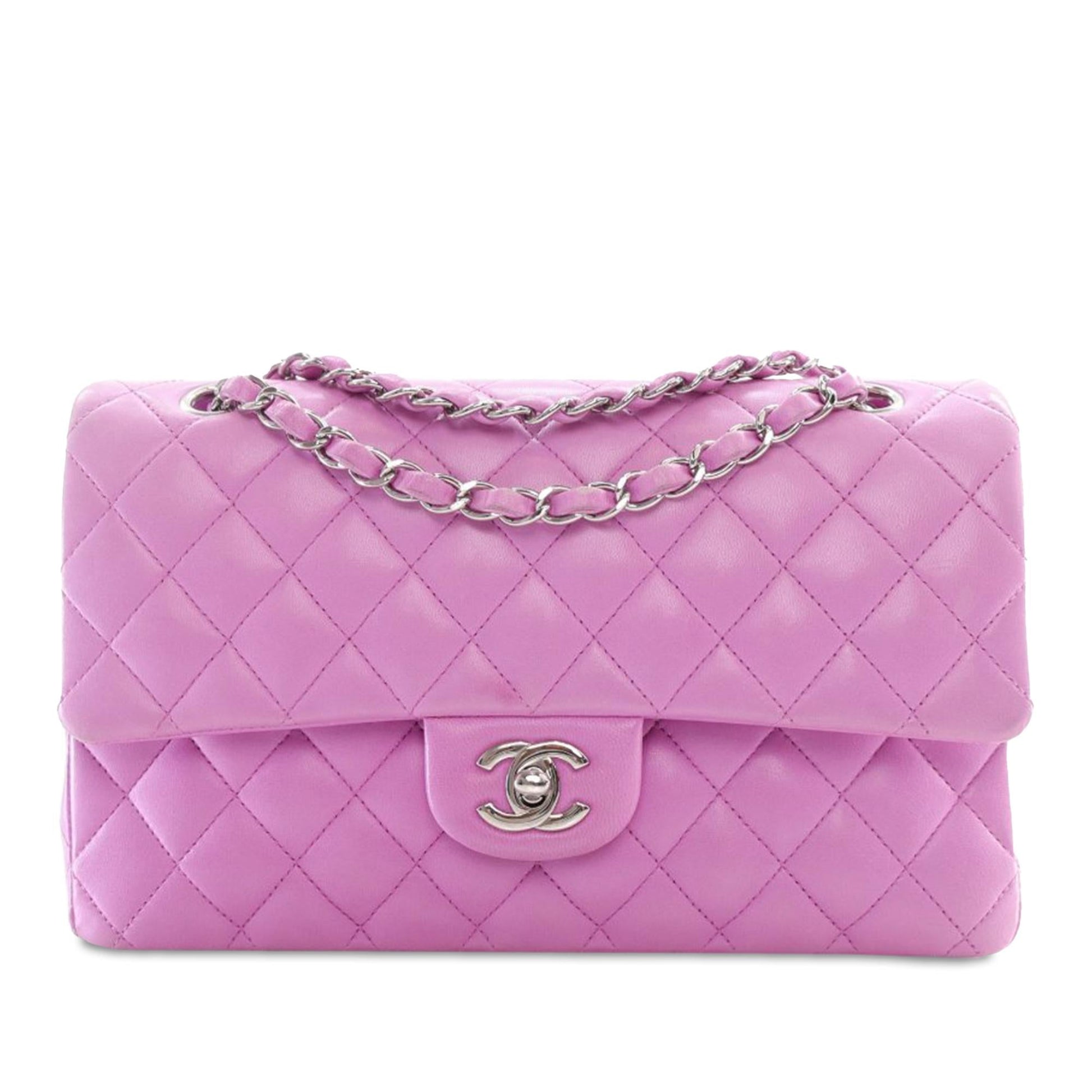 Chanel Medium Classic Lambskin Double Flap (SHG-JP2fgW) Shoulder Bag