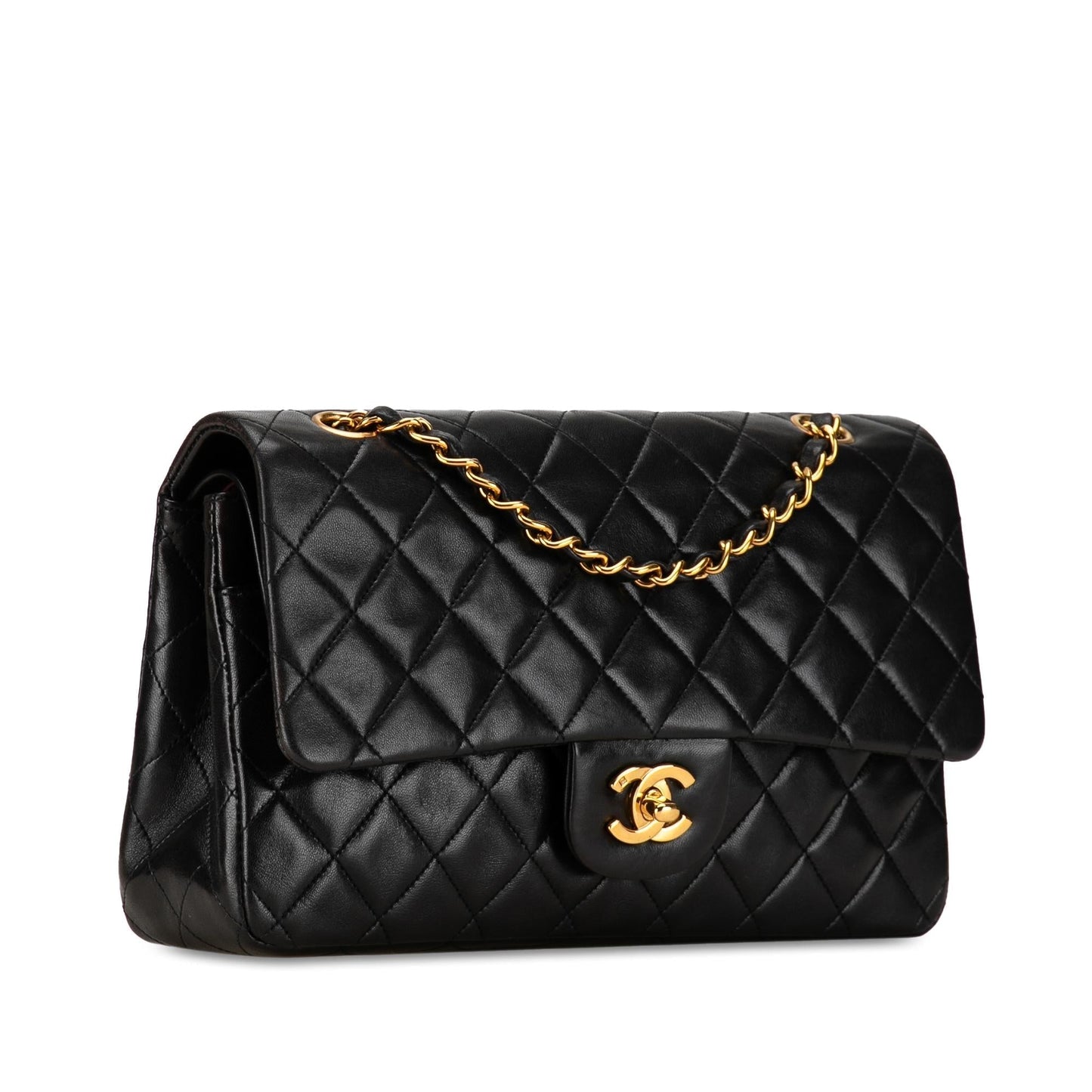 Chanel Medium Classic Lambskin Double Flap (SHG-U6XslK) Shoulder Bag