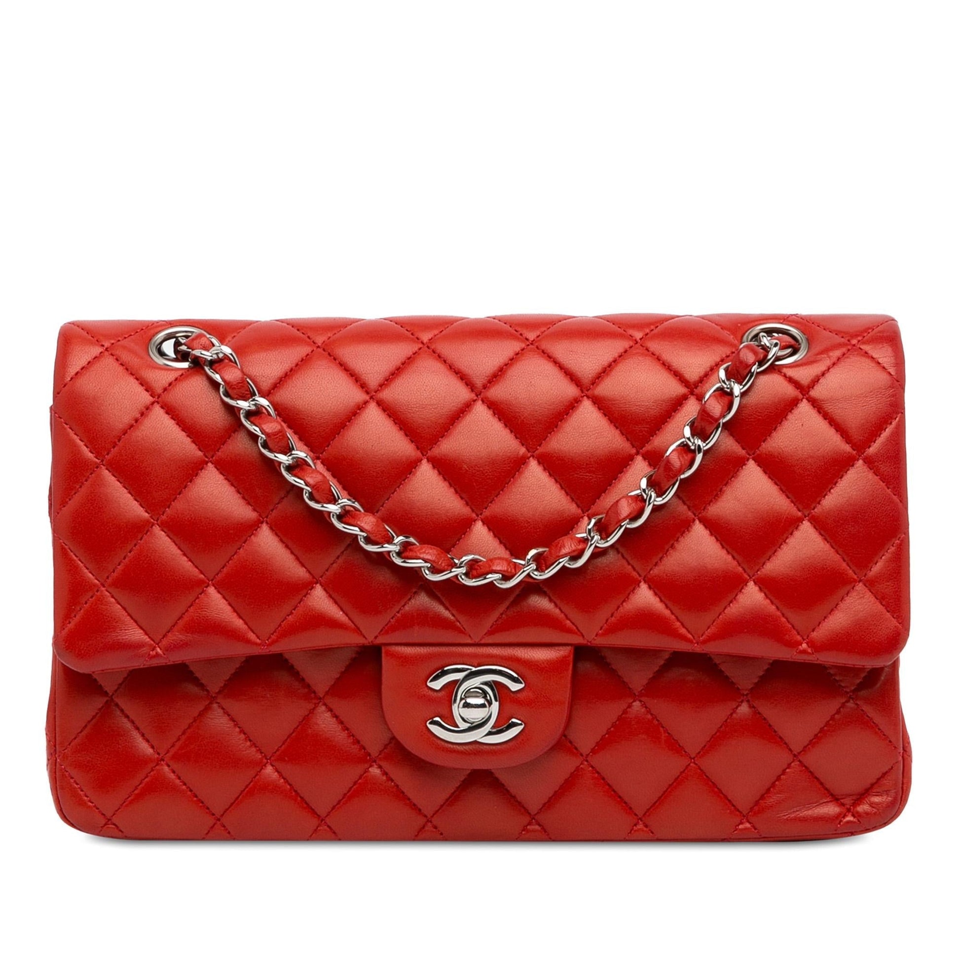 Chanel Medium Classic Lambskin Double Flap (SHG-zQnKMr) Shoulder Bag