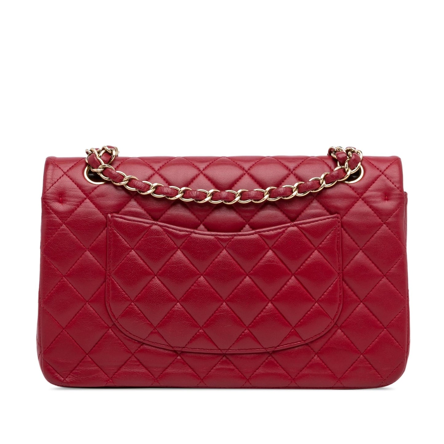 Chanel Medium Classic Lambskin Double Flap (SHG-VyY1OR) Shoulder Bag