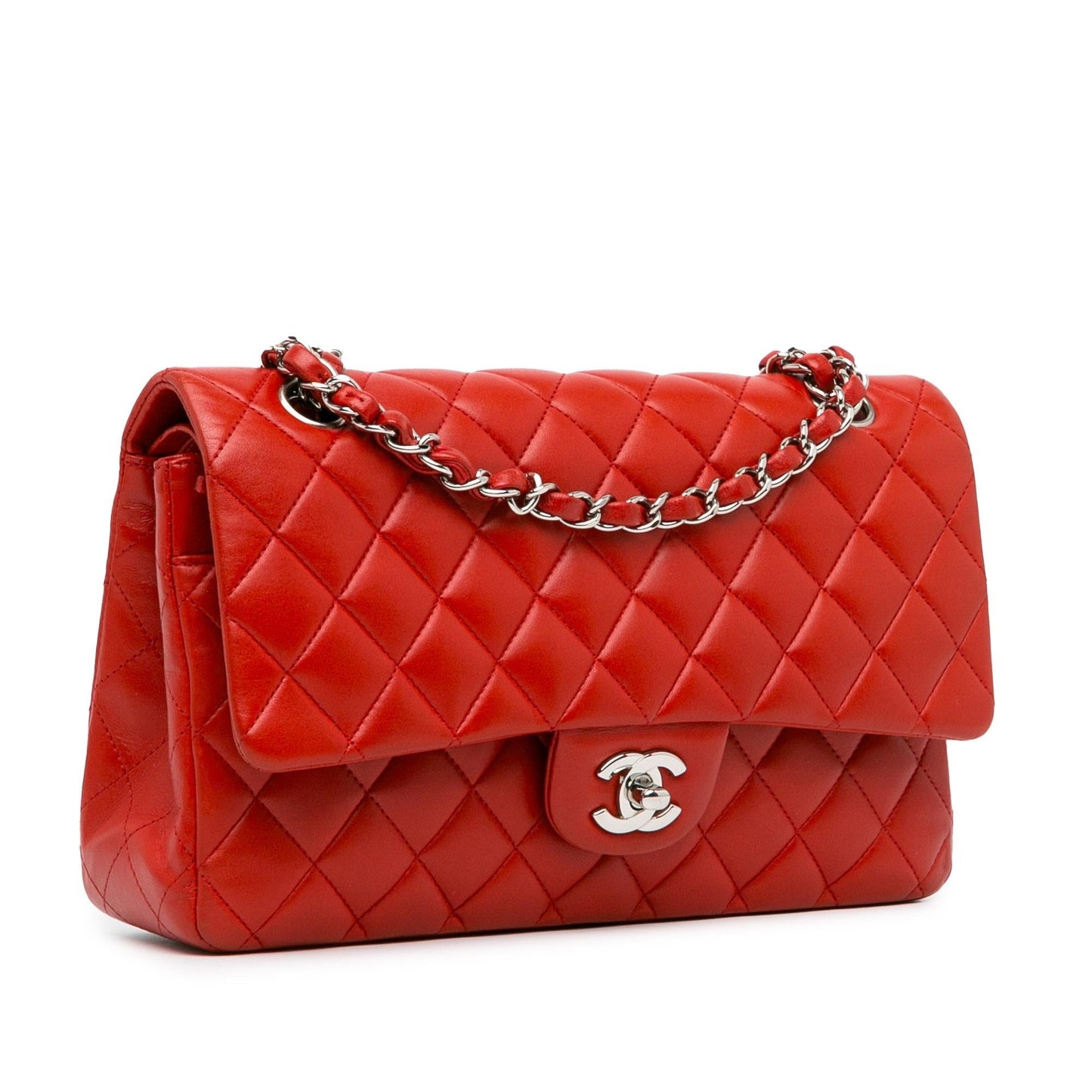 Chanel Medium Classic Lambskin Double Flap (SHG-RvTPyZ) Shoulder Bag