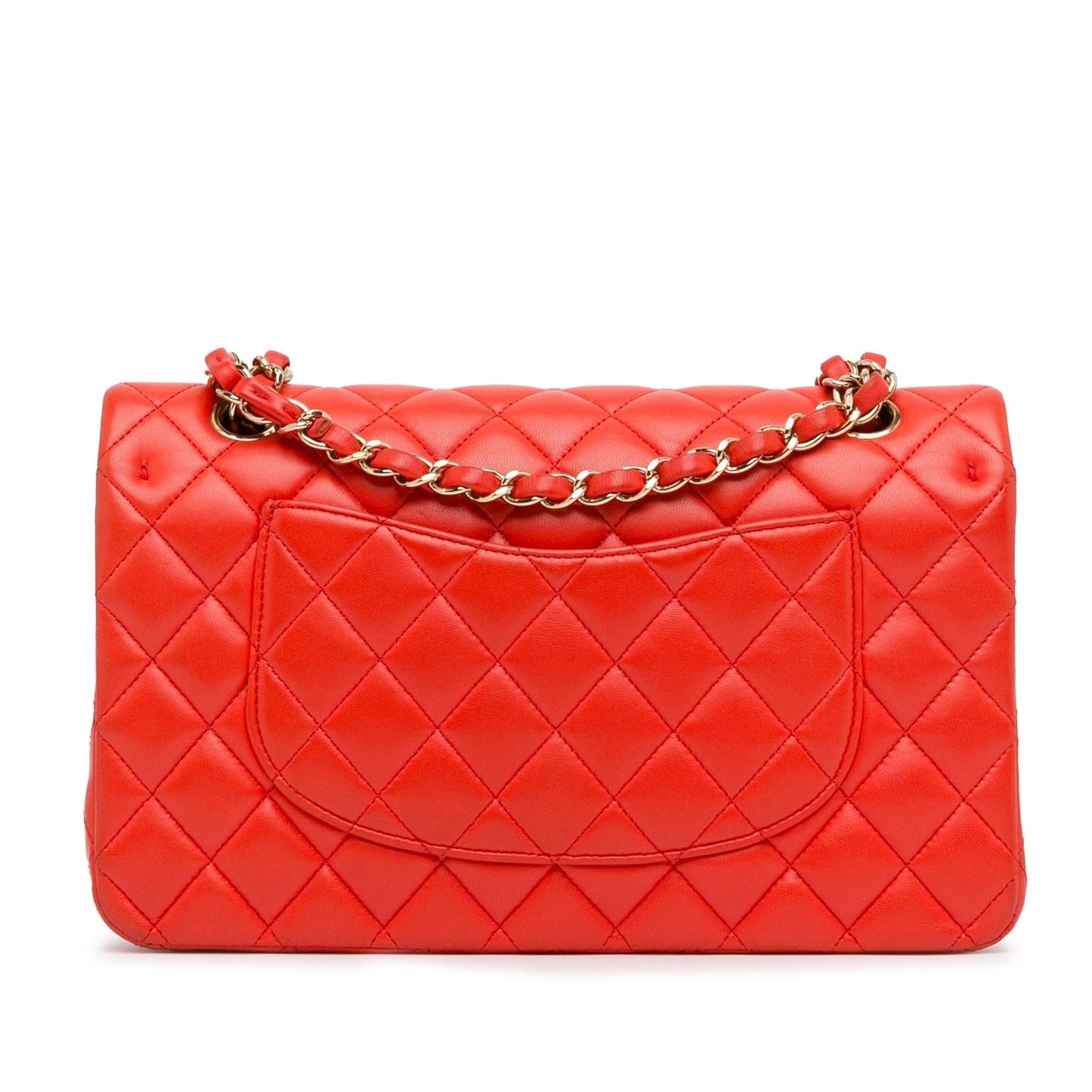 Chanel Medium Classic Lambskin Double Flap (SHG-UVtye4) Shoulder Bag