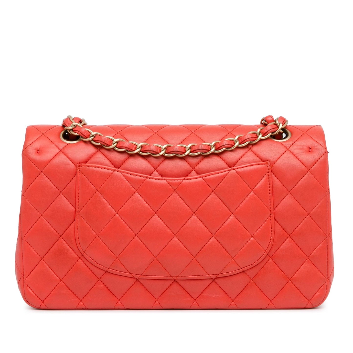Chanel Medium Classic Lambskin Double Flap (SHG-H1Kink) Shoulder Bag