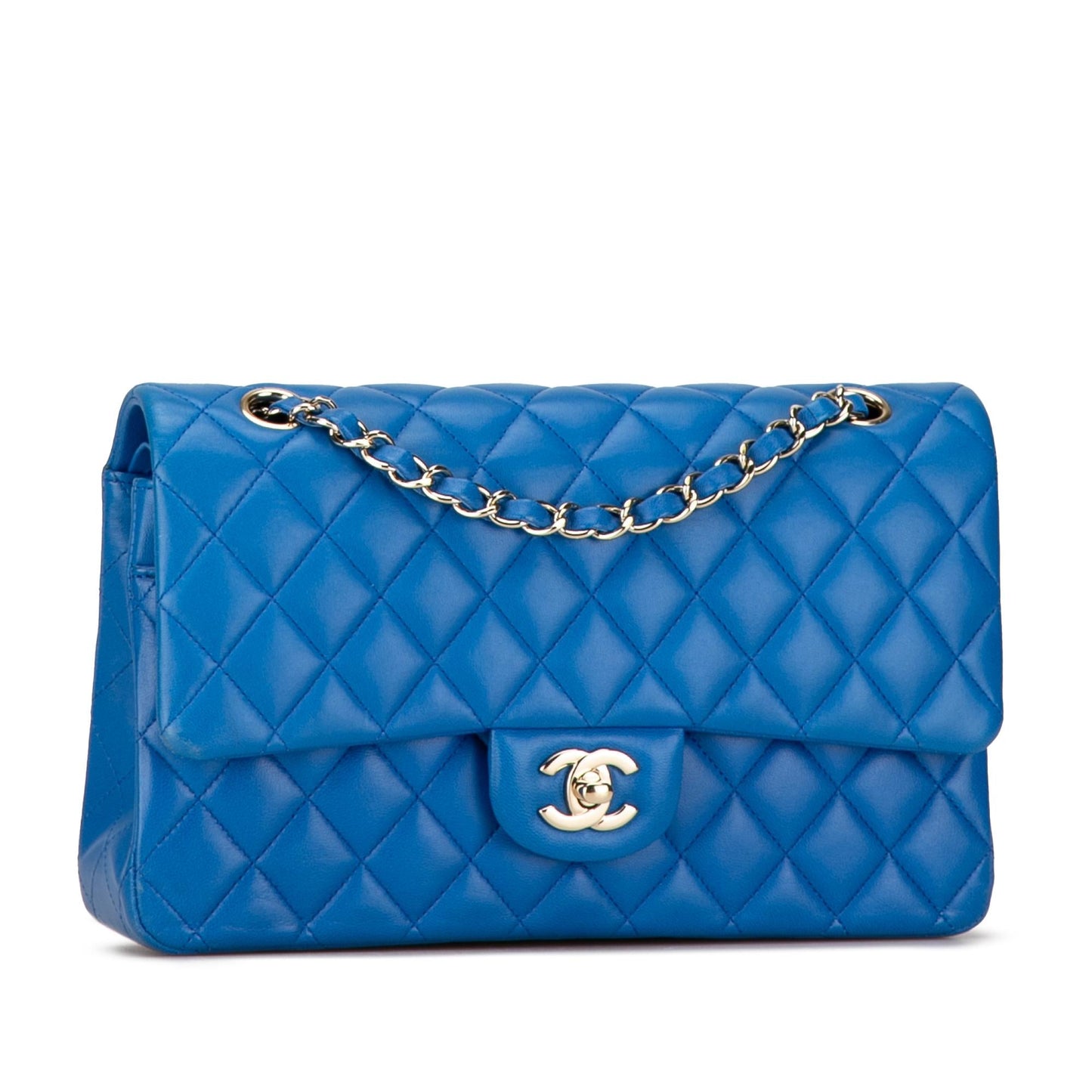 Chanel Medium Classic Lambskin Double Flap (SHG-hXM4fF) Shoulder Bag