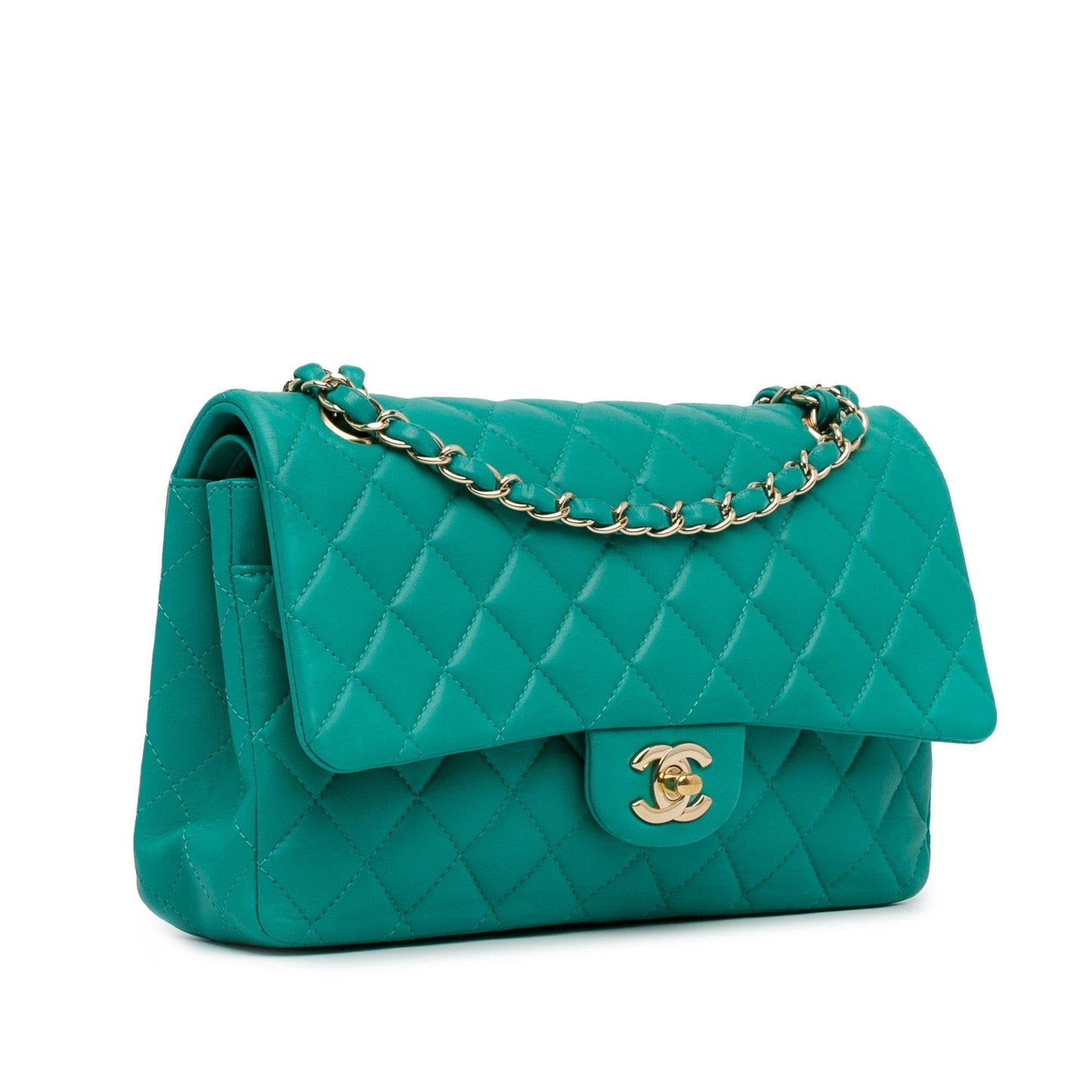 Chanel Medium Classic Lambskin Double Flap (SHG-7Ji2lw) Shoulder Bag