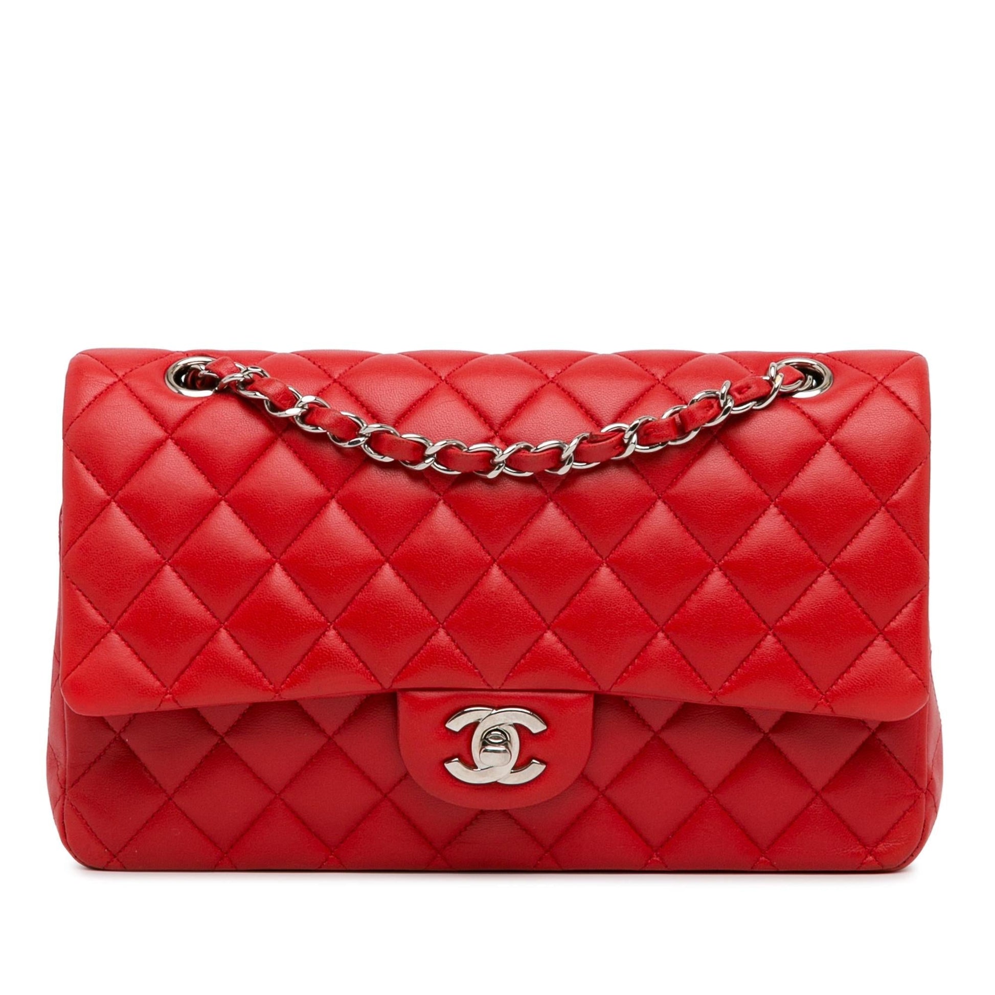 Chanel Medium Classic Lambskin Double Flap (SHG-33Ocyi) Shoulder Bag