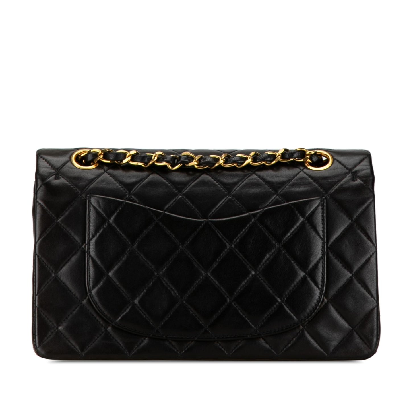 Chanel Medium Classic Lambskin Double Flap (SHG-JJIzds) Shoulder Bag
