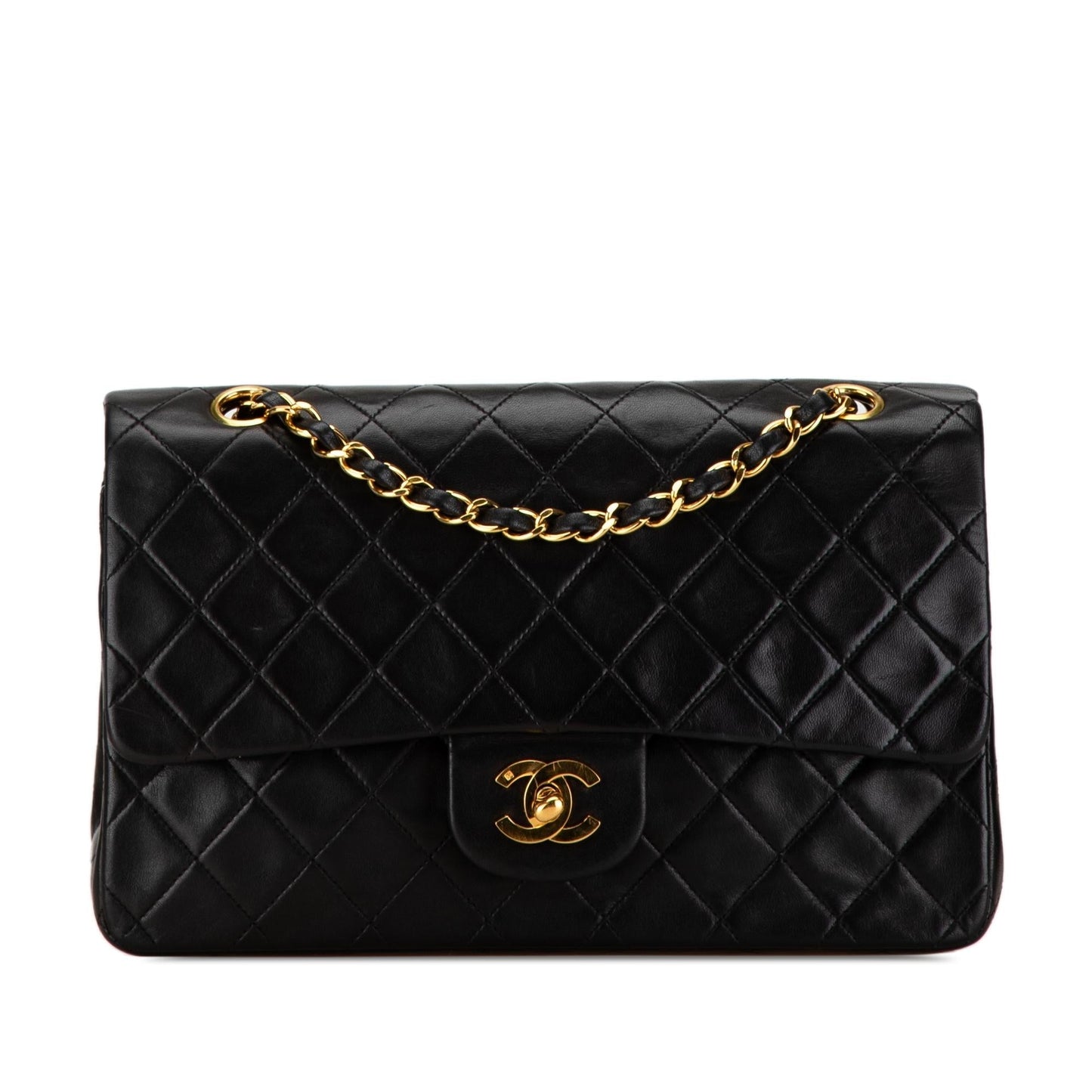 Chanel Medium Classic Lambskin Double Flap (SHG-9BZf7K) Shoulder Bag