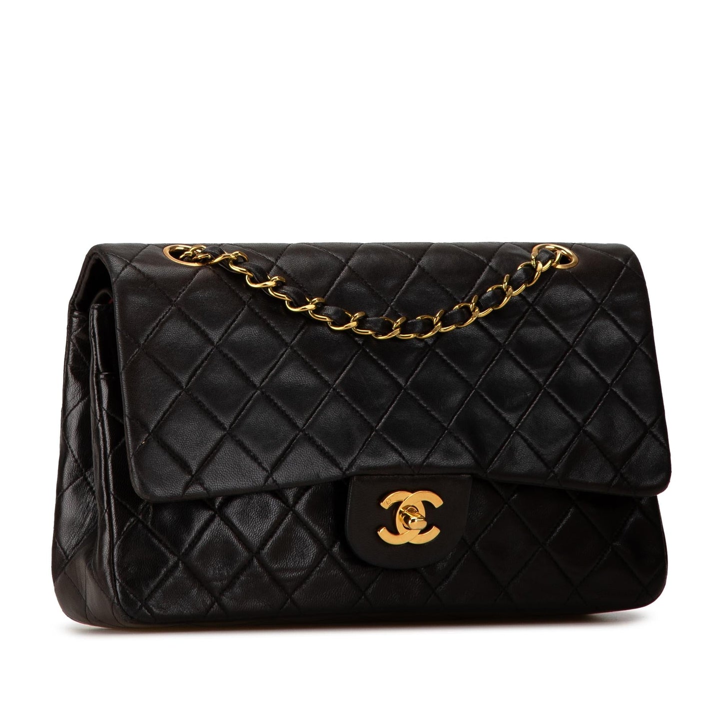 Chanel Medium Classic Lambskin Double Flap (SHG-2BQWuZ) Shoulder Bag