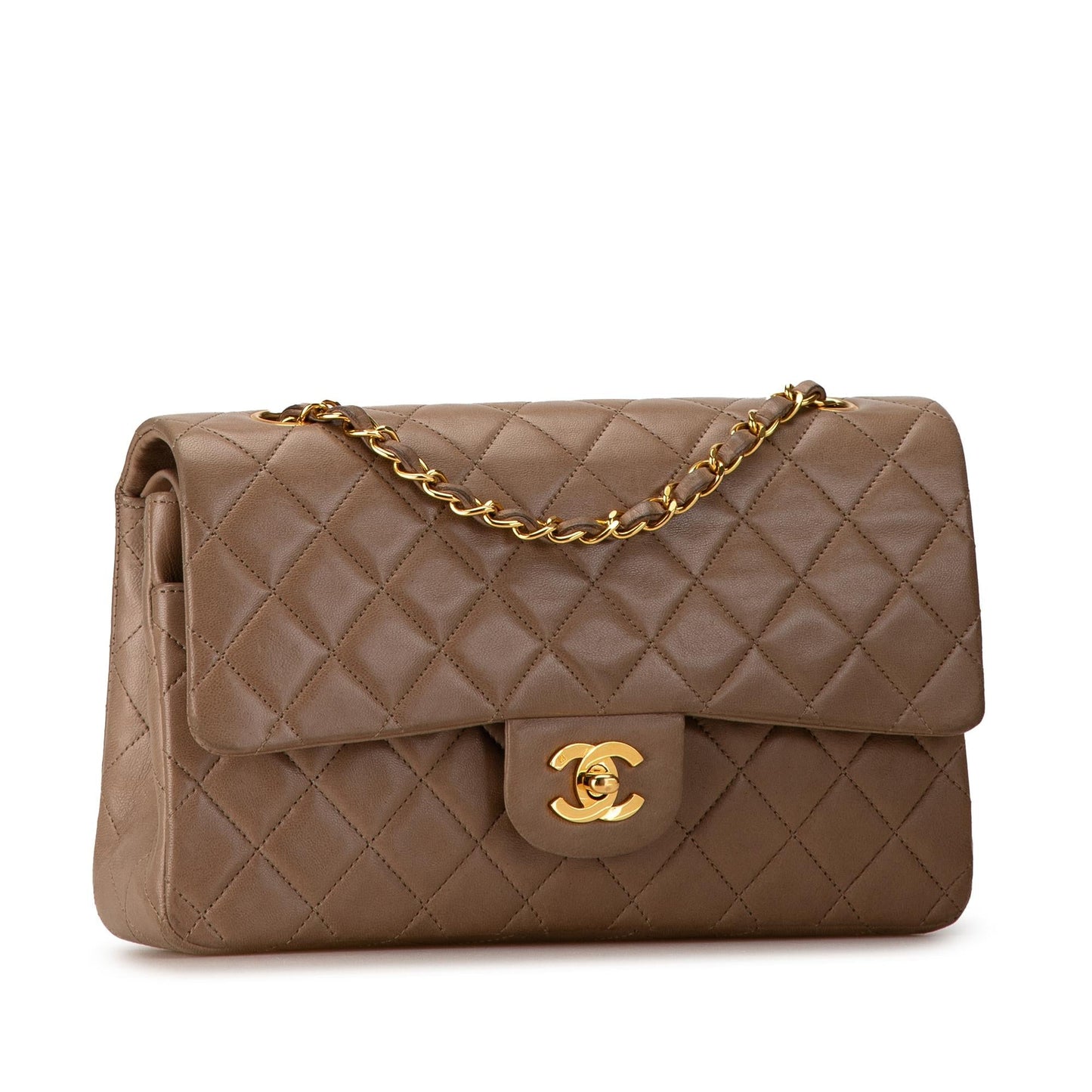 Chanel Medium Classic Lambskin Double Flap (SHG-oPVKa3) Shoulder Bag