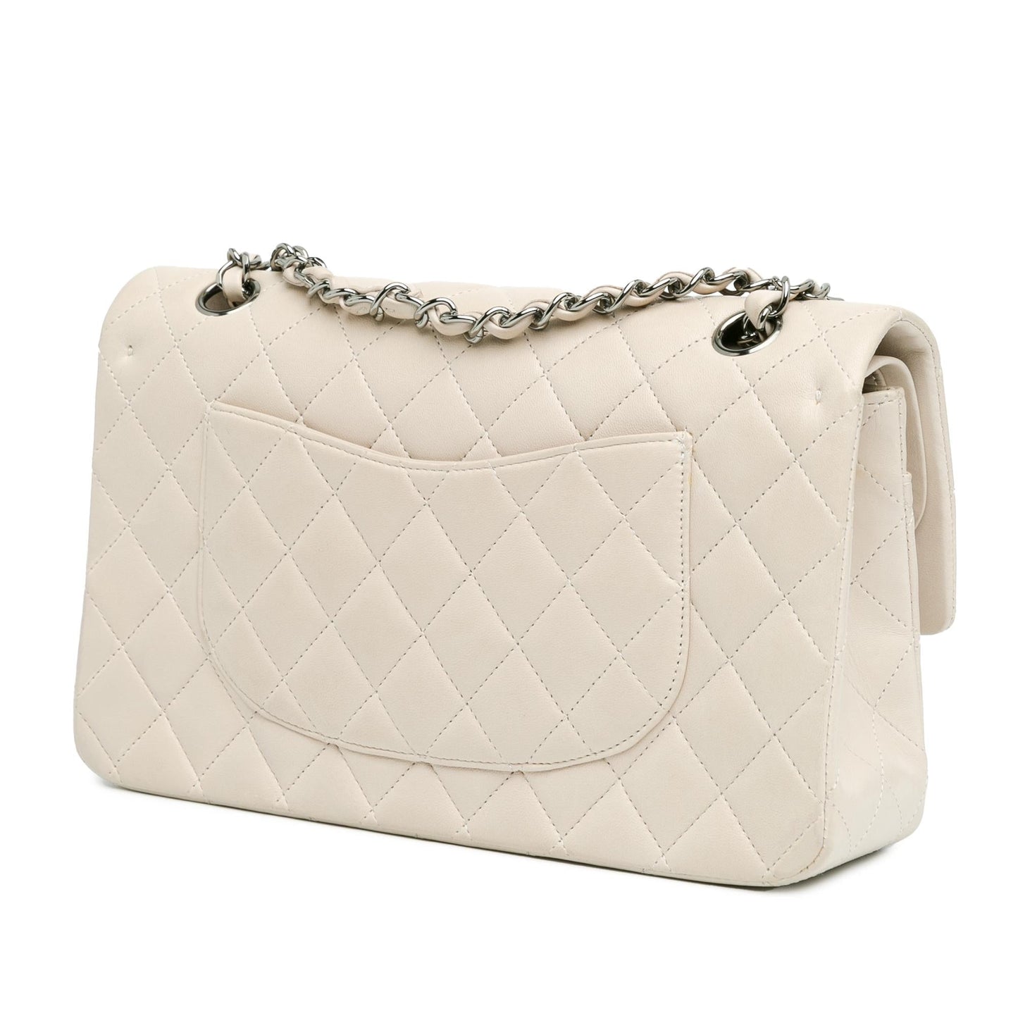Chanel Medium Classic Lambskin Double Flap (SHG-ouJySv) Shoulder Bag