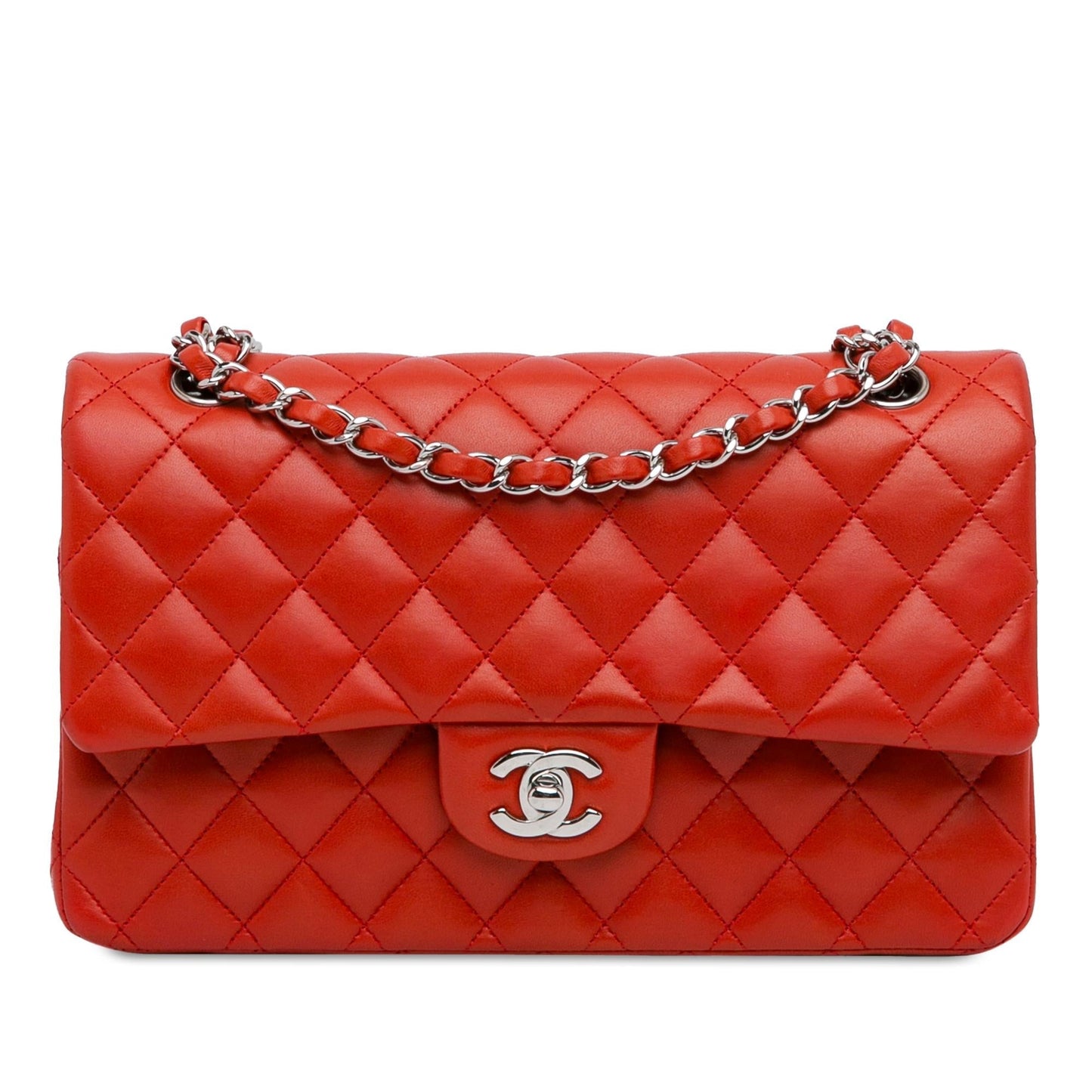 Chanel Medium Classic Lambskin Double Flap (SHG-E5gZeT)