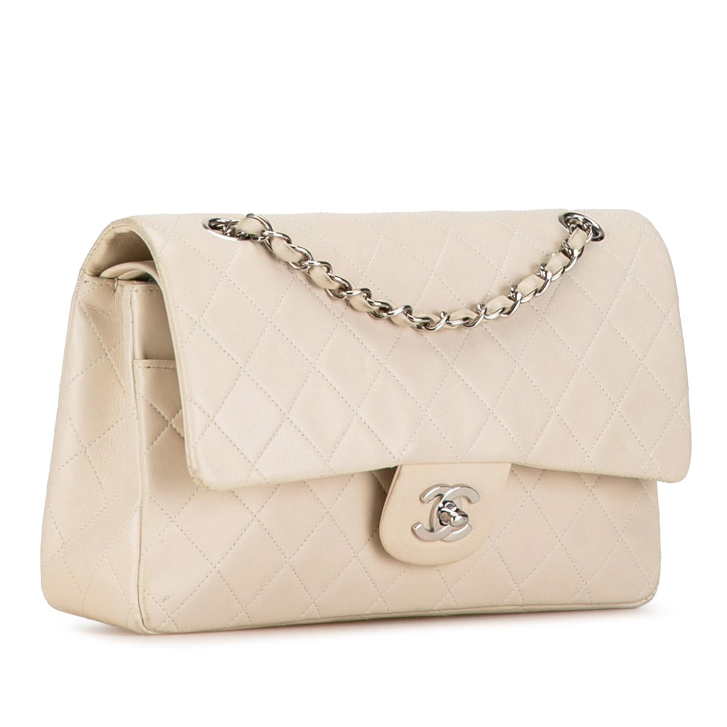 Chanel Medium Classic Lambskin Double Flap (SHG-U2UDWC)