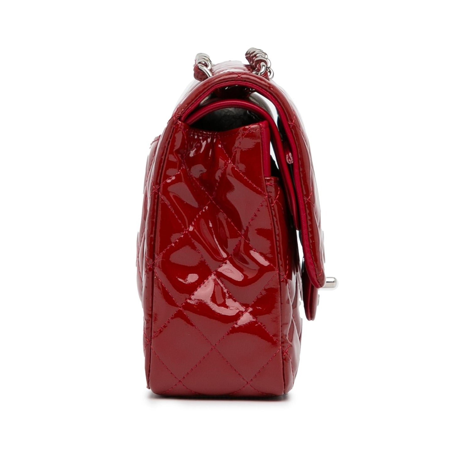 Chanel Medium Classic Patent Double Flap (SHG-aWKJWo) Shoulder Bag