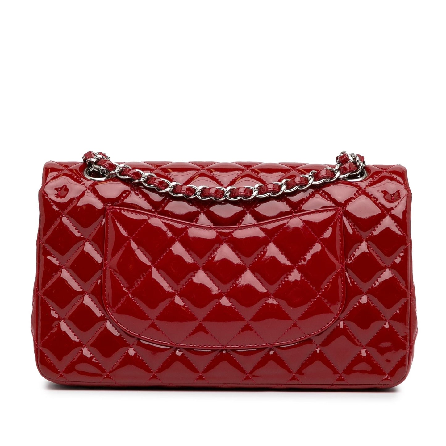 Chanel Medium Classic Patent Double Flap (SHG-aWKJWo) Shoulder Bag