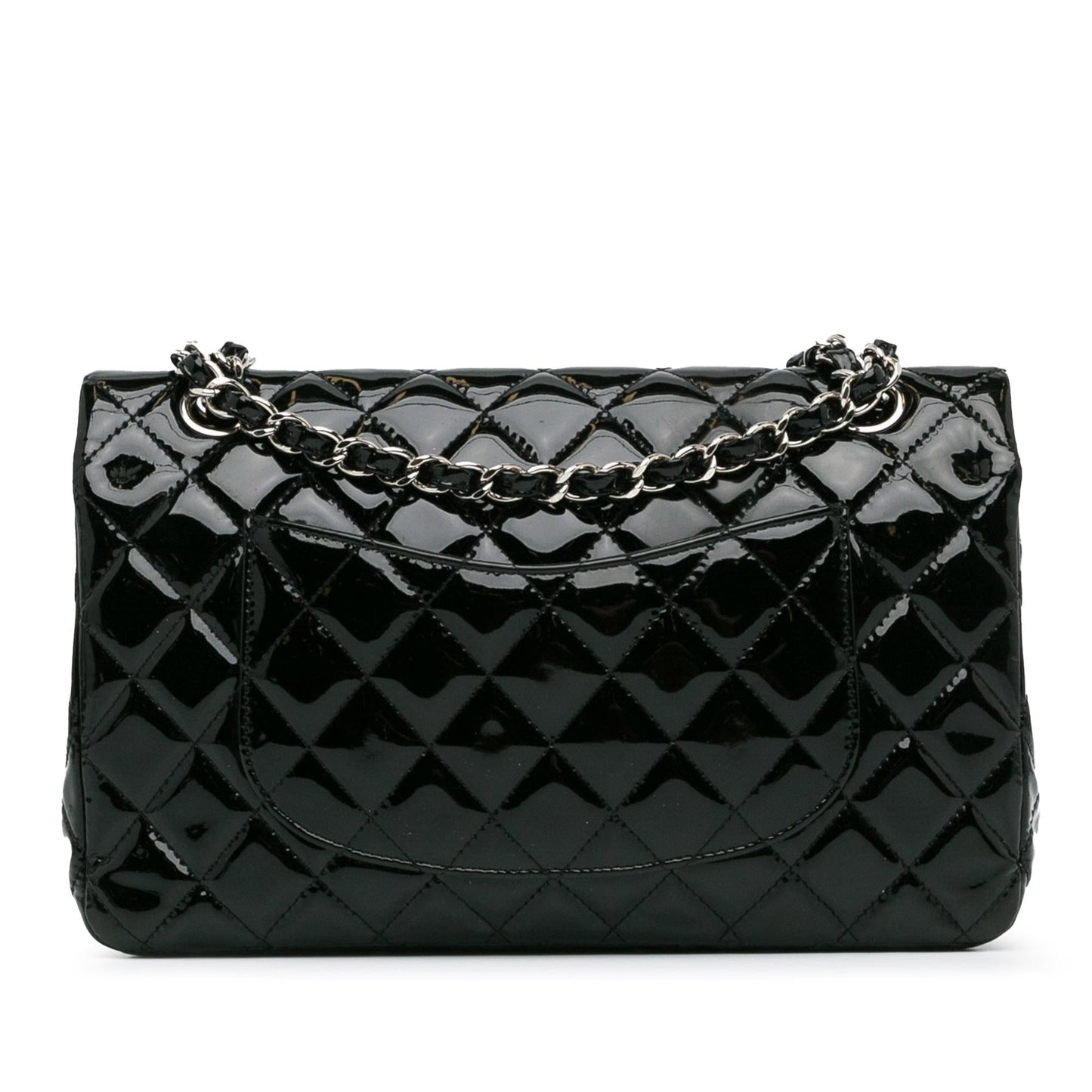 Chanel Medium Classic Patent Double Flap (SHG-gXzPcU) Shoulder Bag