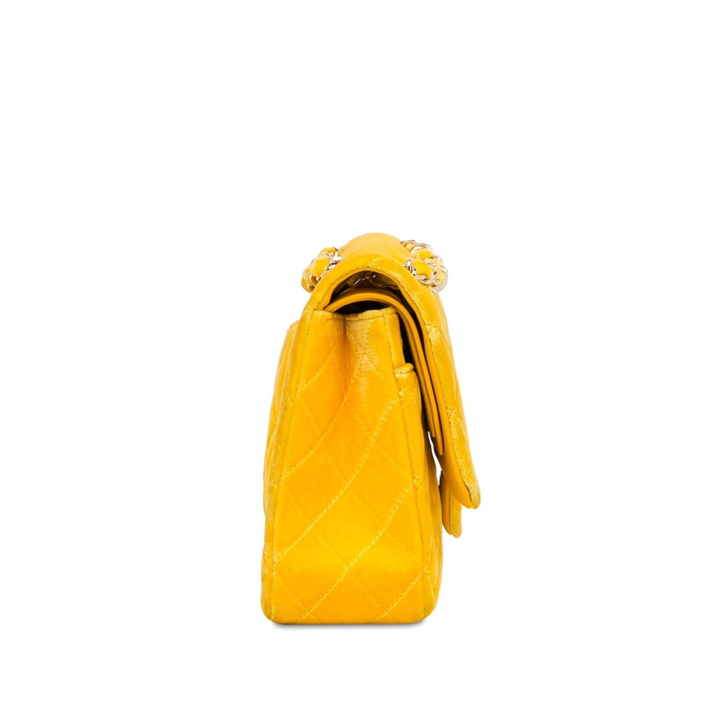 Chanel Medium Classic Velvet Double Flap (SHG-mVxFxc) Shoulder Bag