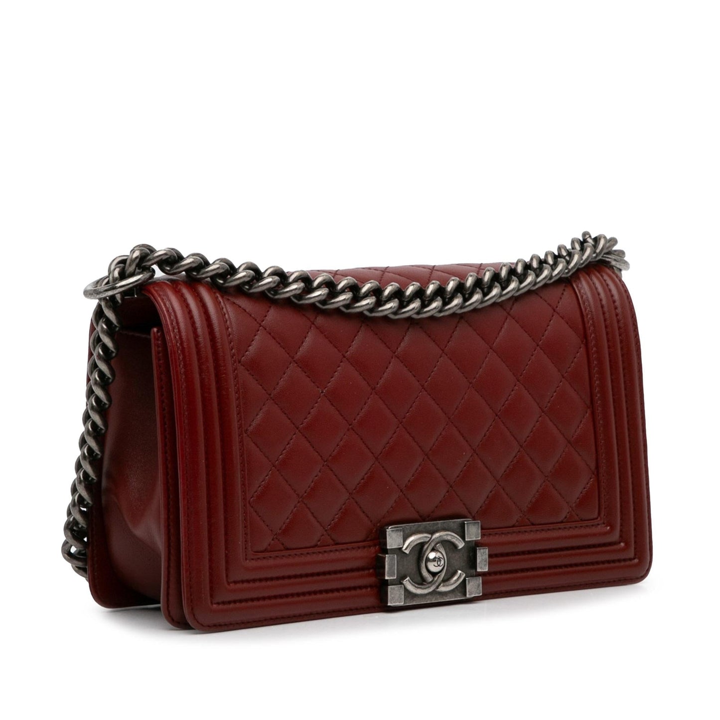 Chanel Medium Lambskin Boy Flap (SHG-rwJIri) Crossbody