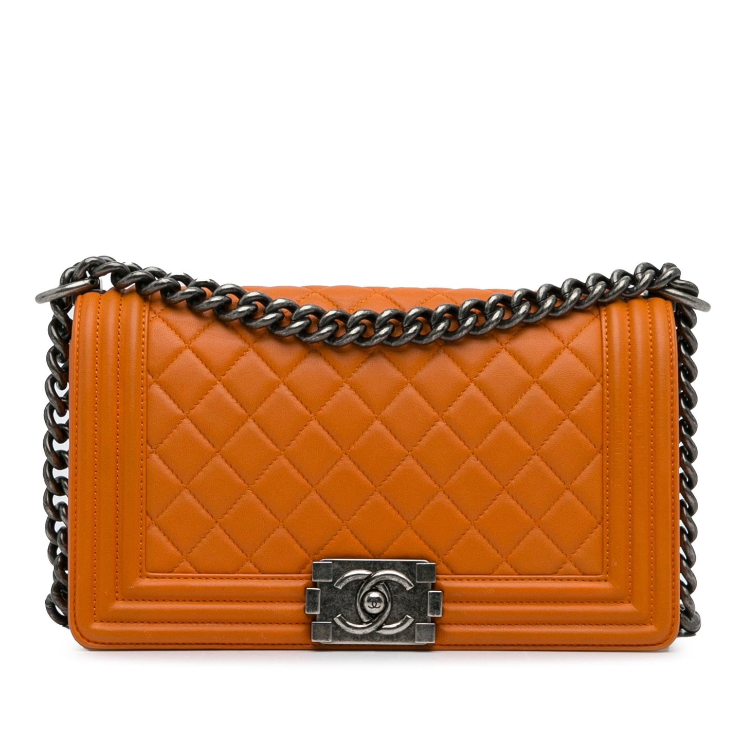 Chanel Medium Lambskin Boy Flap (SHG-yq2bEE) Crossbody