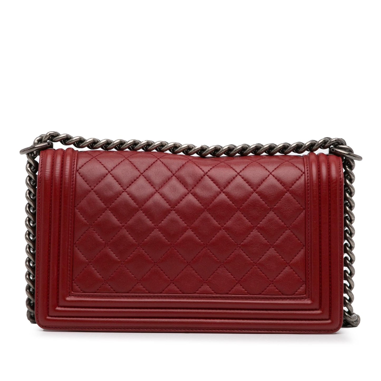 Chanel Medium Lambskin Boy Flap (SHG-a7Taya) Crossbody