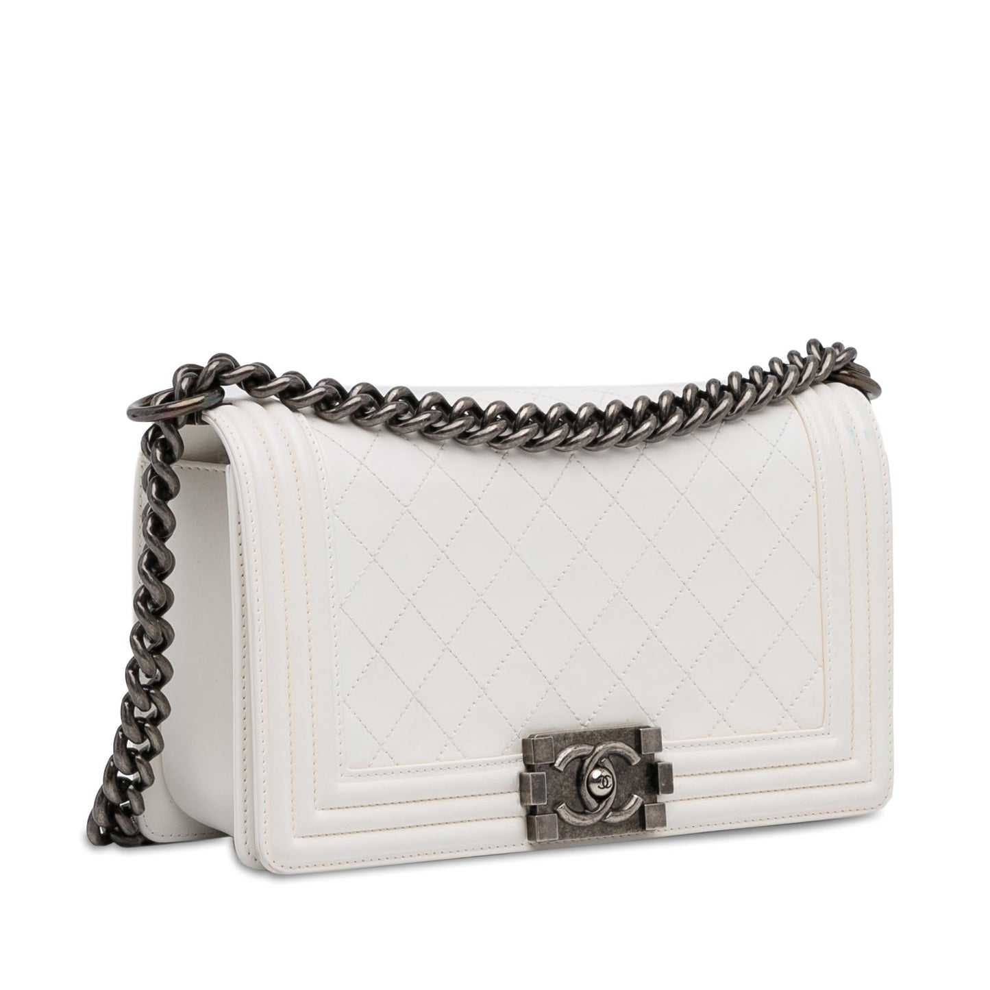 Chanel Medium Lambskin Boy Flap (SHG-1Vev3e) Shoulder Bag