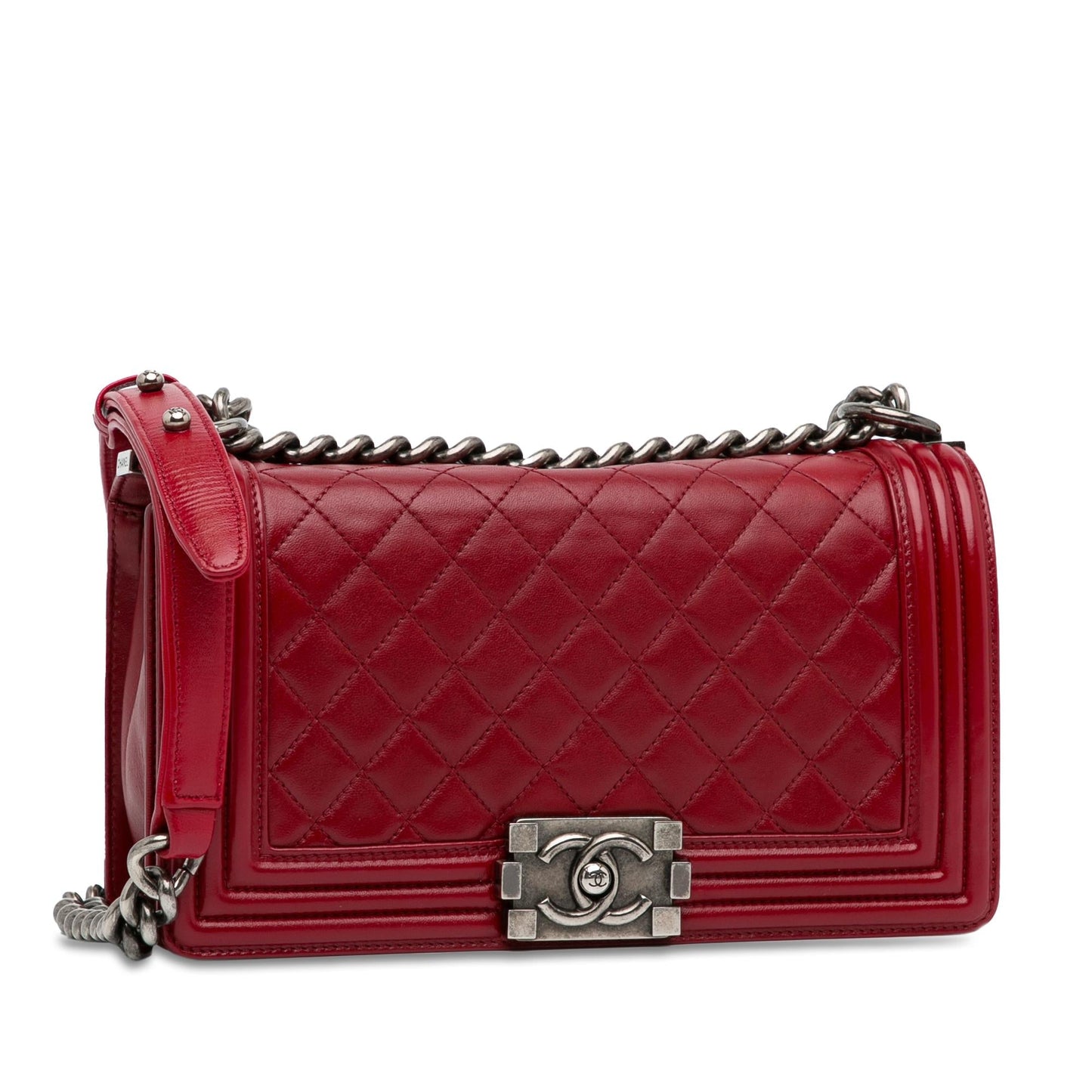 Chanel Medium Lambskin Boy Flap (SHG-c1RccM) Crossbody