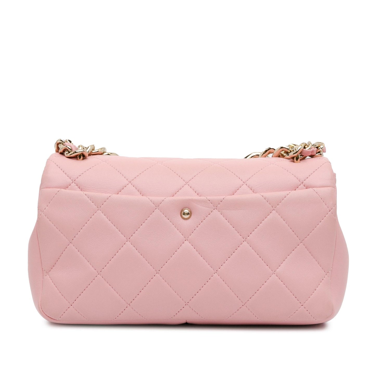 Chanel Medium Lambskin Elegant Chain Single Flap (SHG-QrQefy) Shoulder Bag