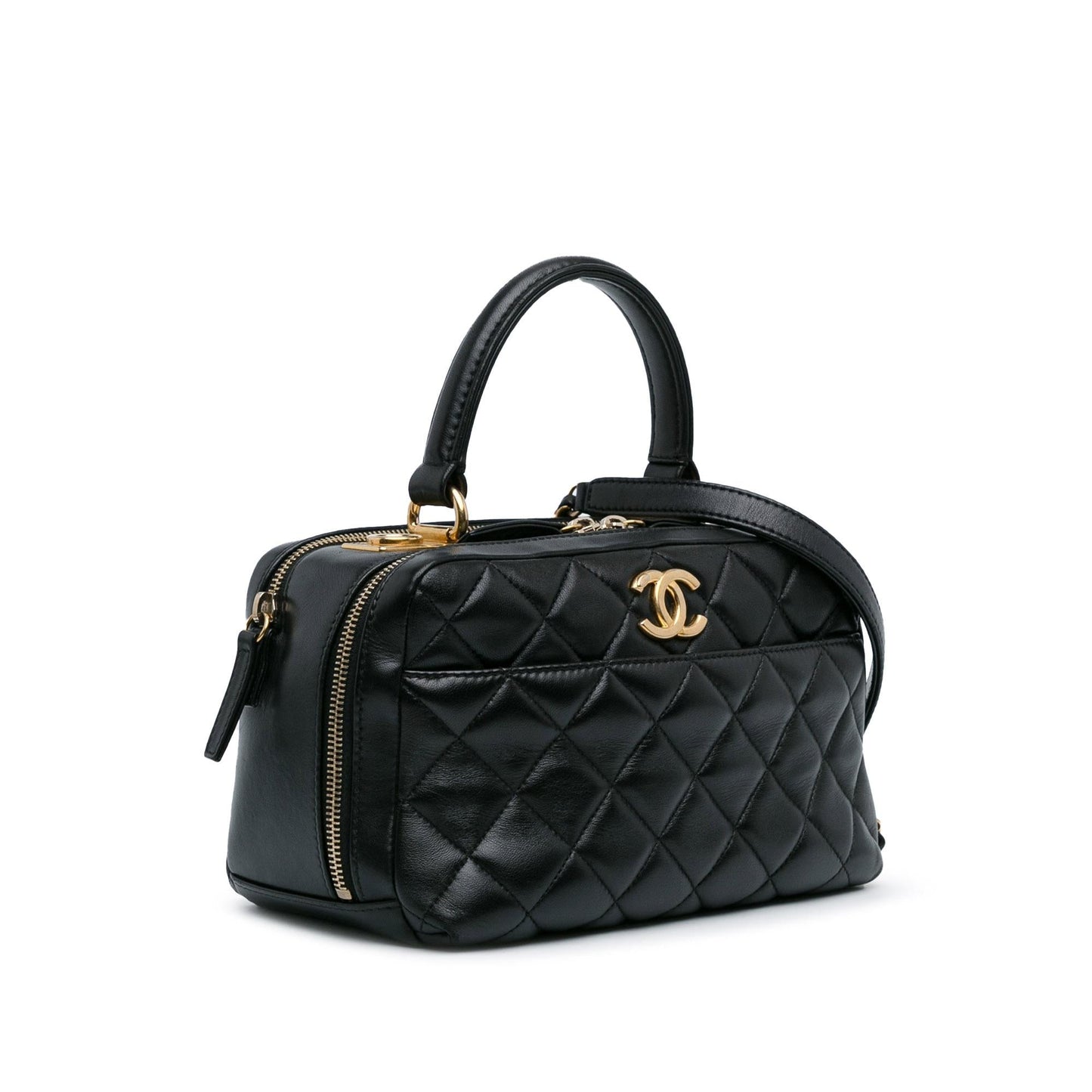 Chanel Medium Lambskin Trendy CC Bowling Bag (SHG-JDAaY3)