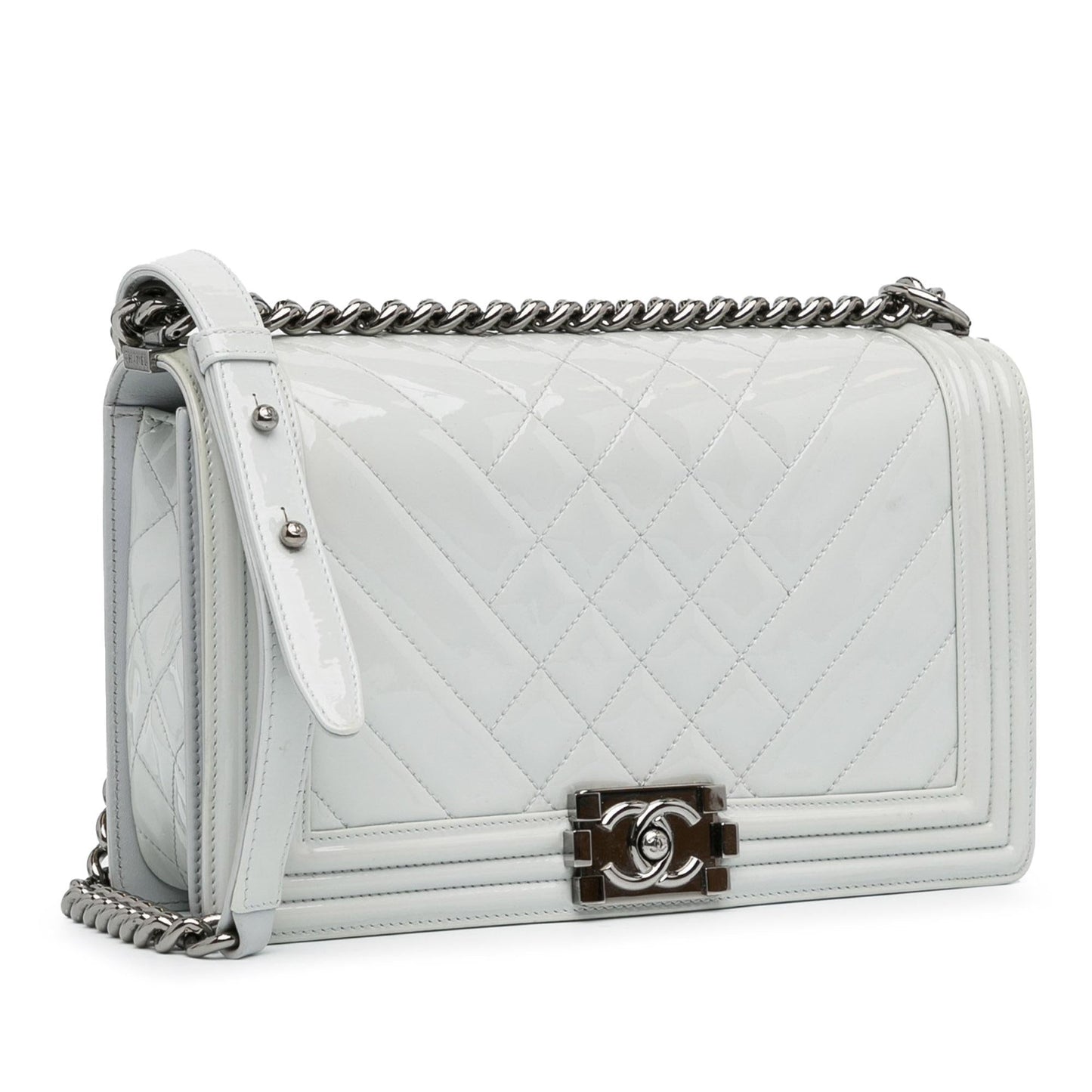 Chanel Medium Patent Boy Flap (SHG-C0XBaJ)