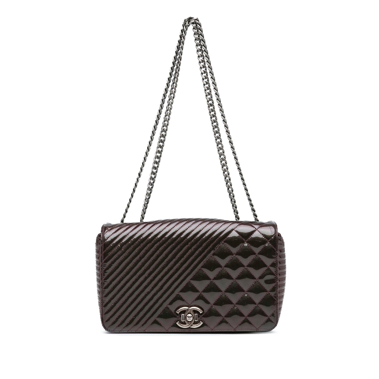 Chanel Medium Patent Coco Boy Flap (SHG-YE0eQ6)
