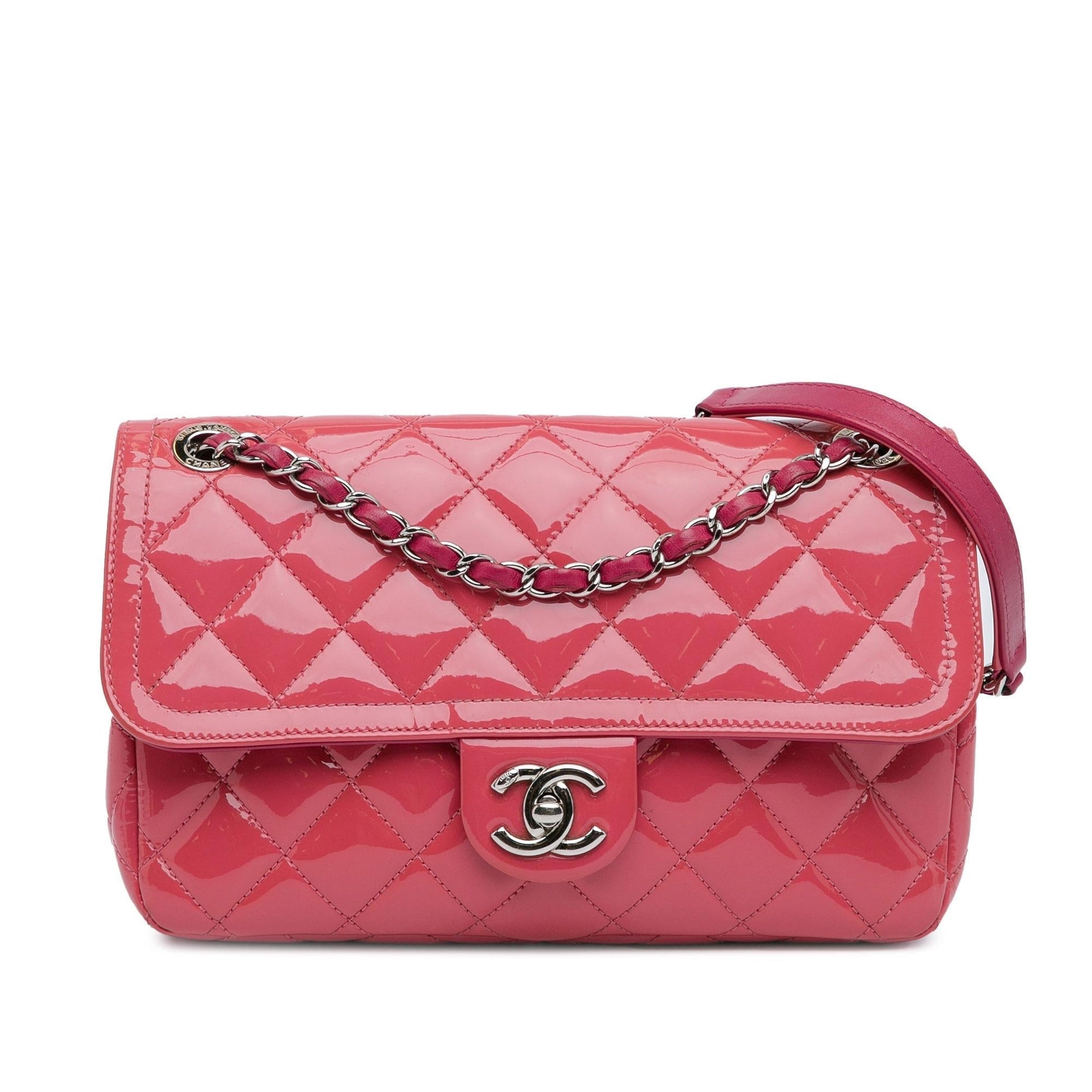 Chanel Medium Patent Coco Shine Flap (SHG-nPn5nJ) Shoulder Bag