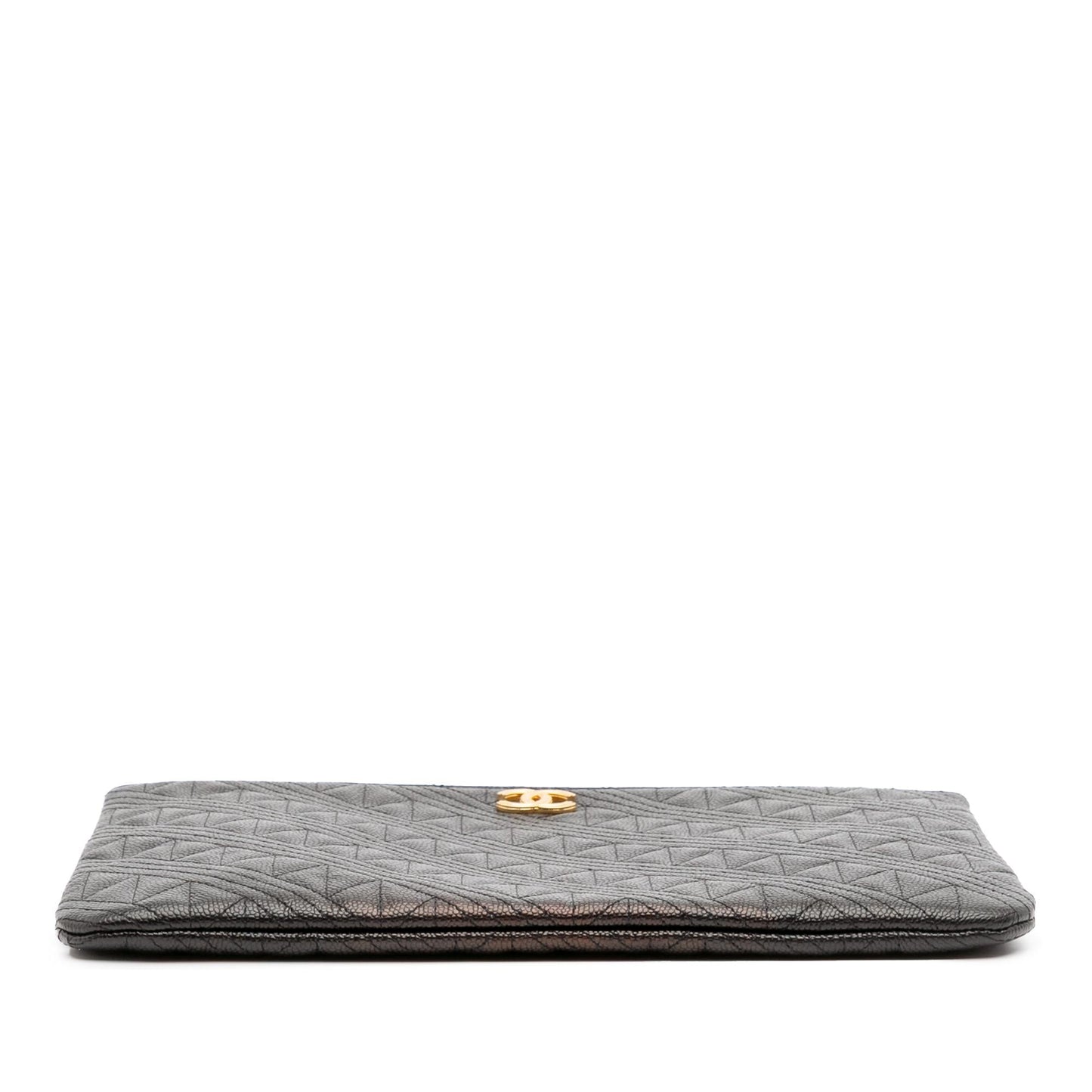 Chanel Medium Quilted Caviar O Case Clutch