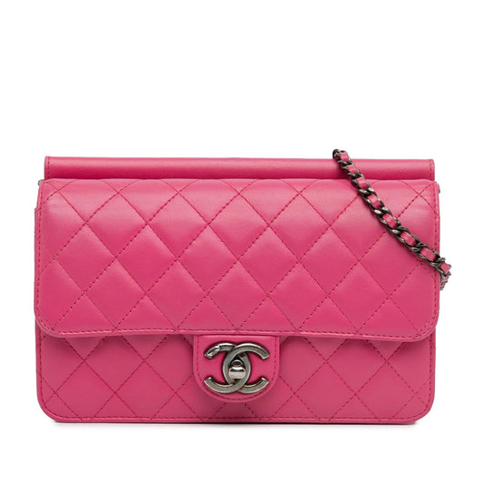 Chanel Medium Quilted Lambskin Crossing Times Flap (SHG-o371sl) Crossbody