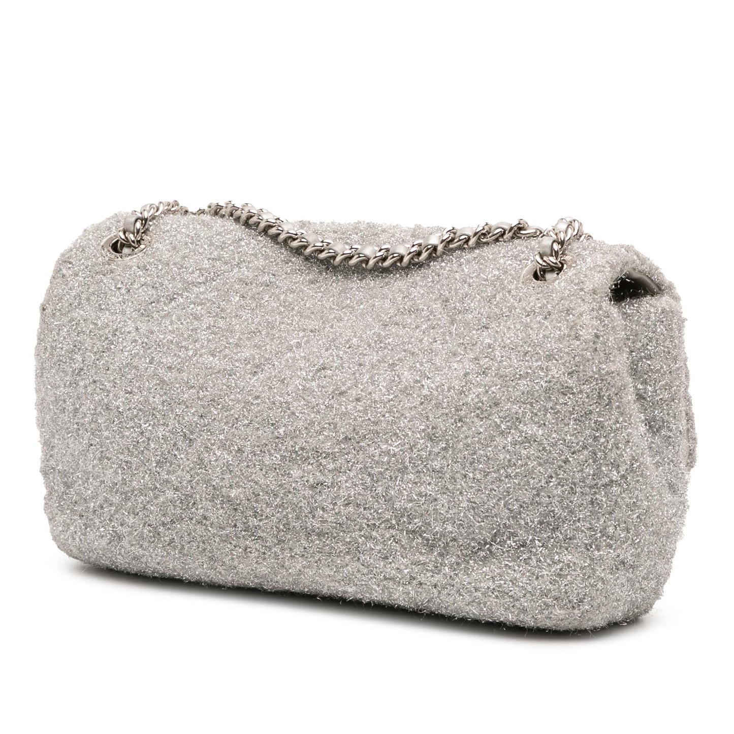 Chanel Medium Quilted Lurex Ground Control Pluto Glitter Flap