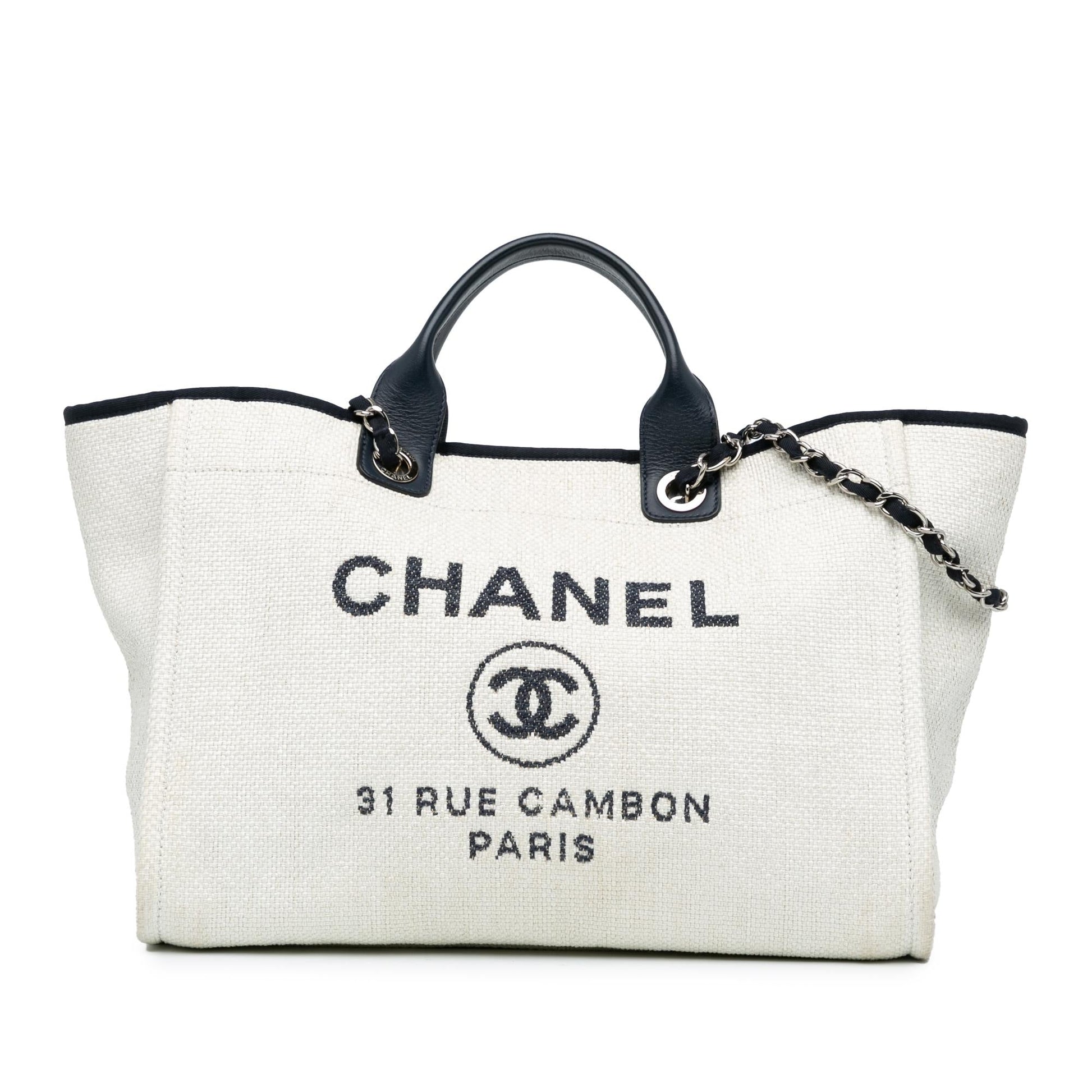 Chanel Medium Raffia Deauville Satchel (SHG-Vr6eIX) Handbag