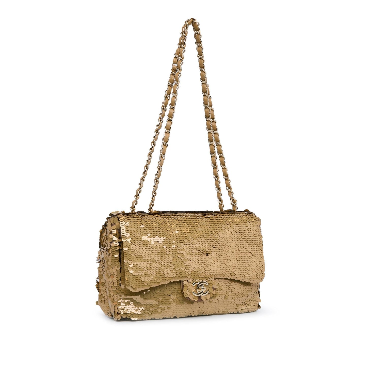 Chanel Medium Sequins Single Flap (SHG-dGE3Qe) Shoulder Bag