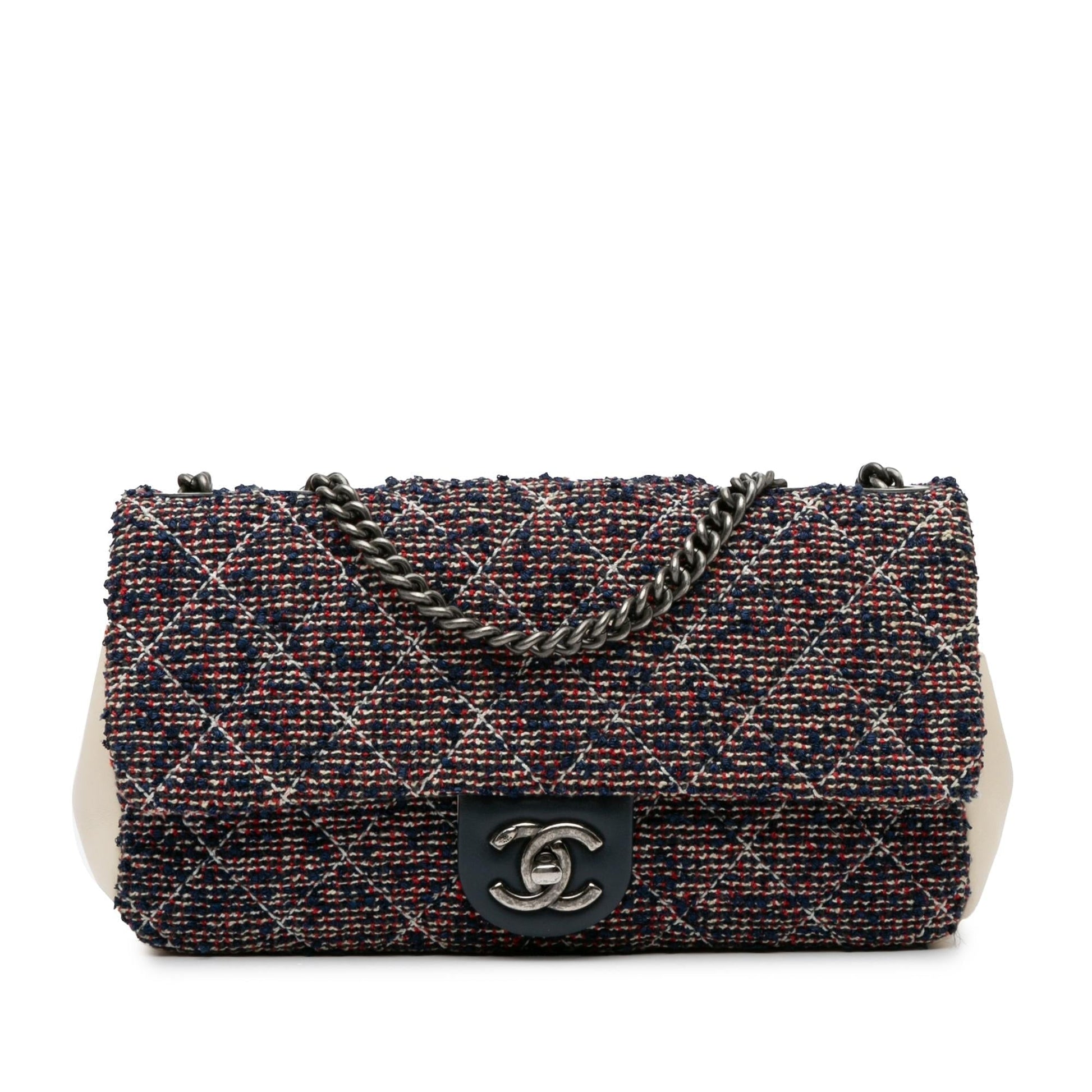 Chanel Medium Tweed Single Flap (SHG-2oV8gp) Crossbody