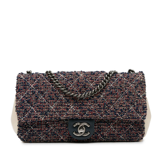 Chanel Medium Tweed Single Flap (SHG-2oV8gp) Crossbody