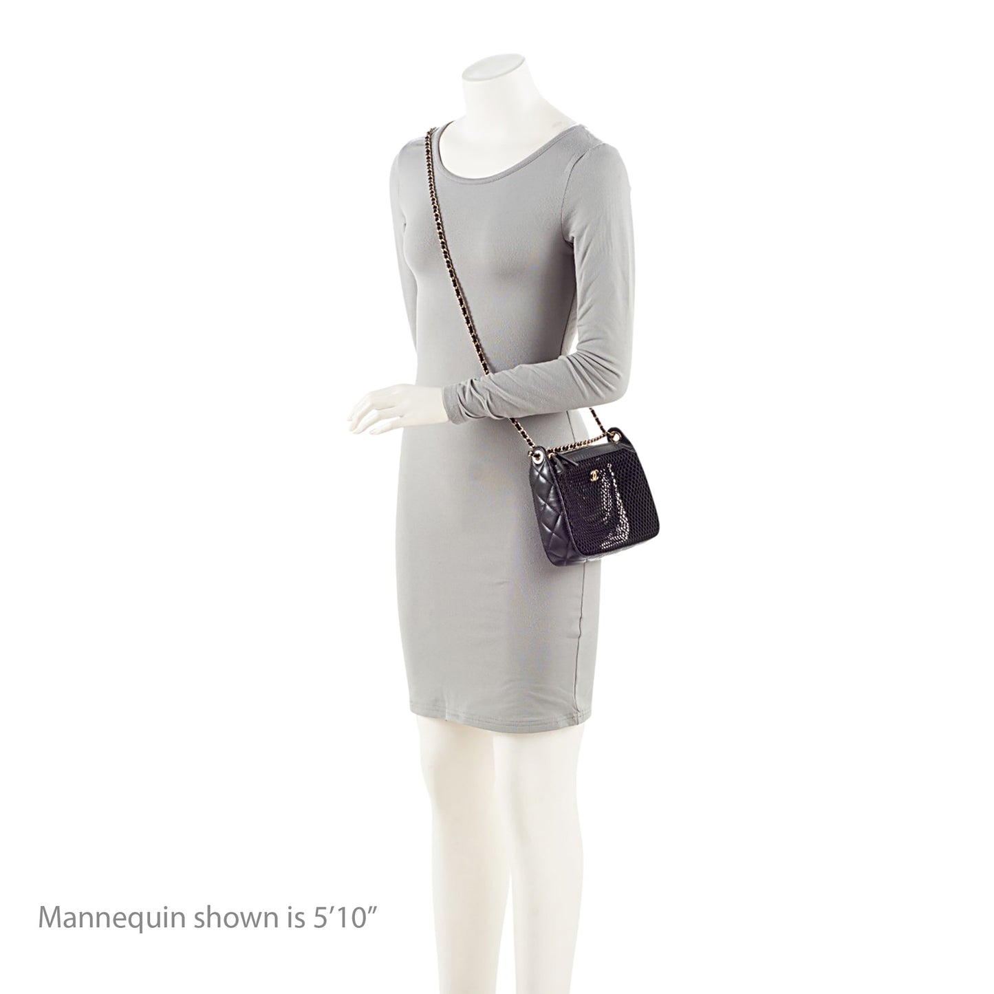 Chanel Mesh Lambskin Clutch with Chain