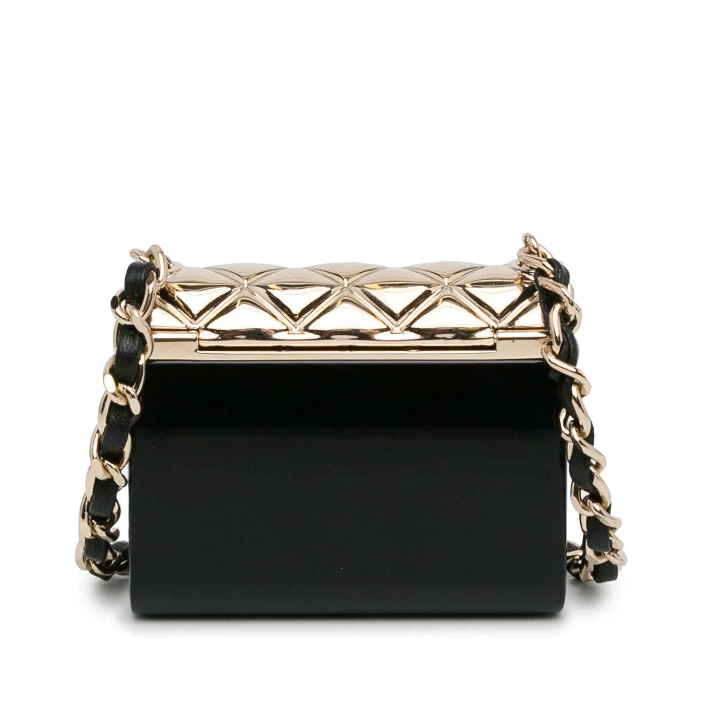 Chanel Metal And Resin Chain Flap Pendant Necklace (SHG-Xtw85C)