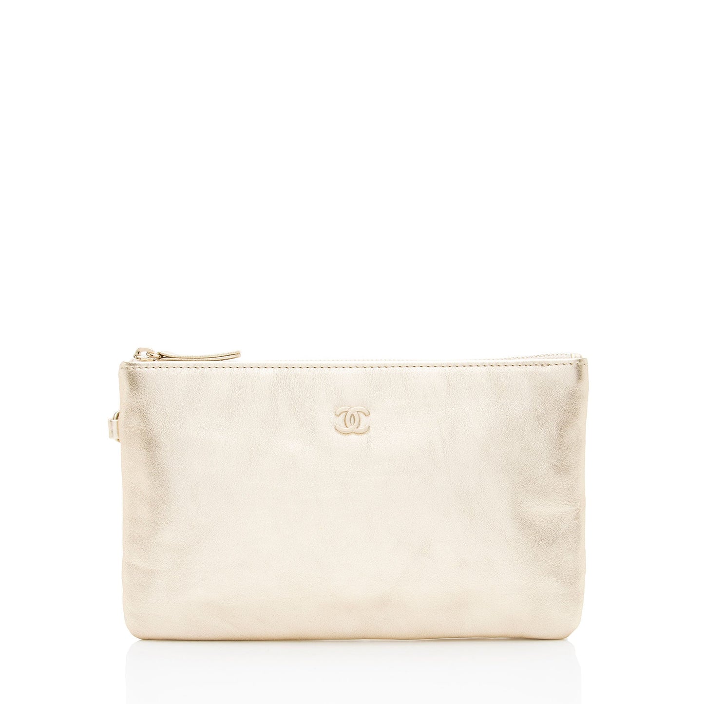 Chanel Metallic Calfskin Chanel 22 Pochette