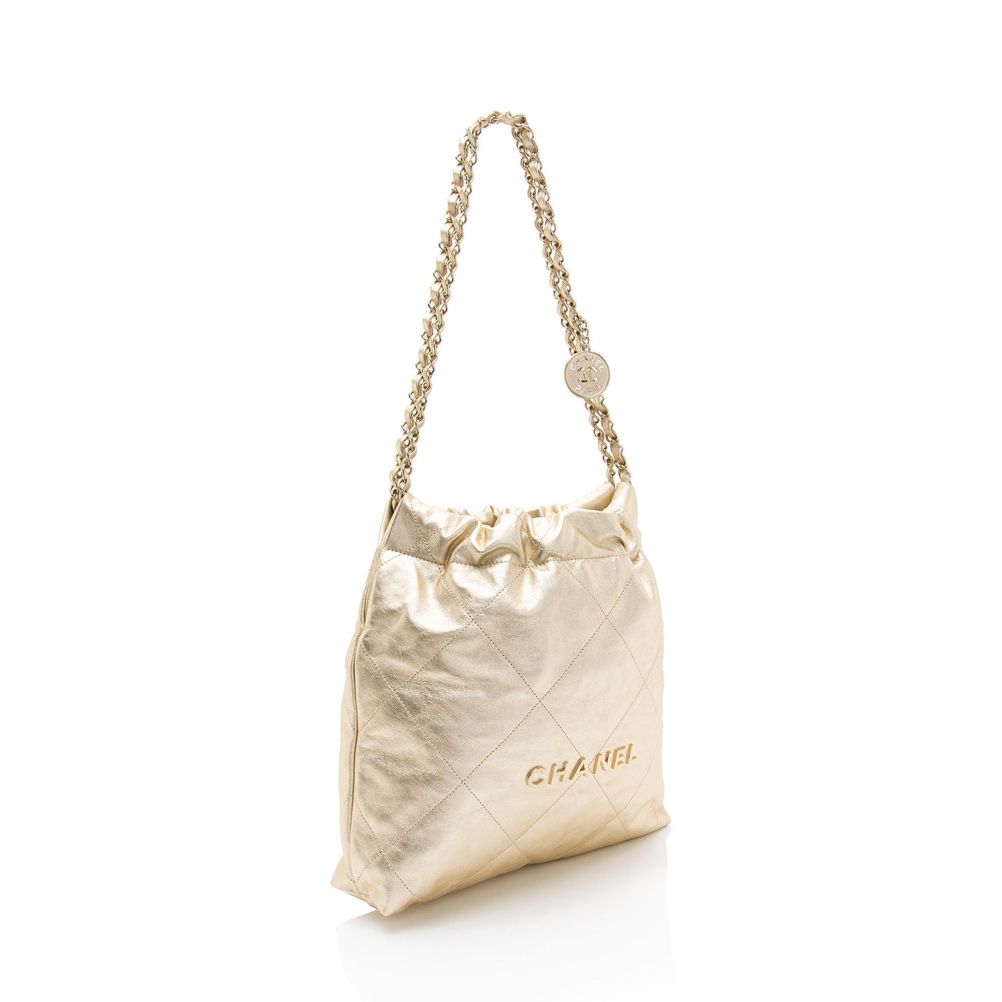 Chanel Metallic Calfskin Chanel 22 Small Shoulder Bag
