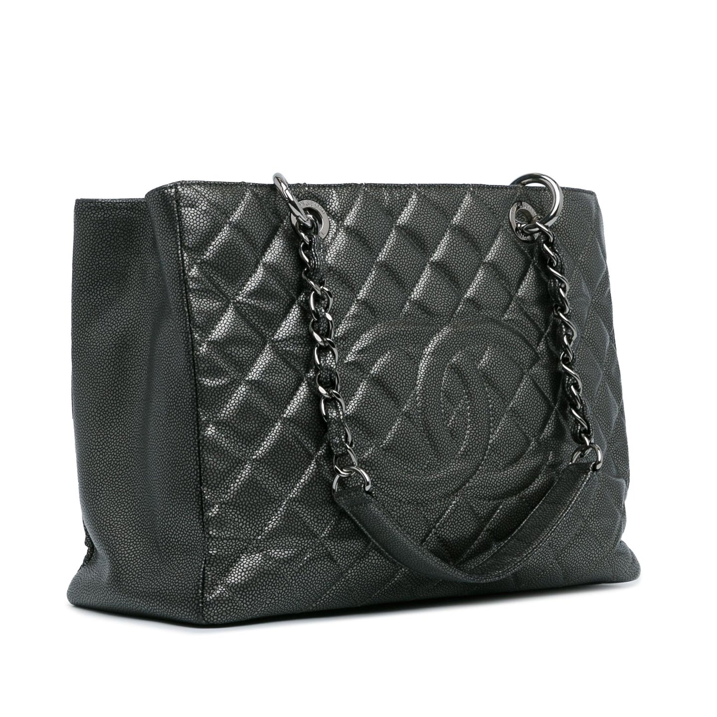 Chanel Metallic Caviar Grand Shopping Tote (SHG-ZLtc4Q)
