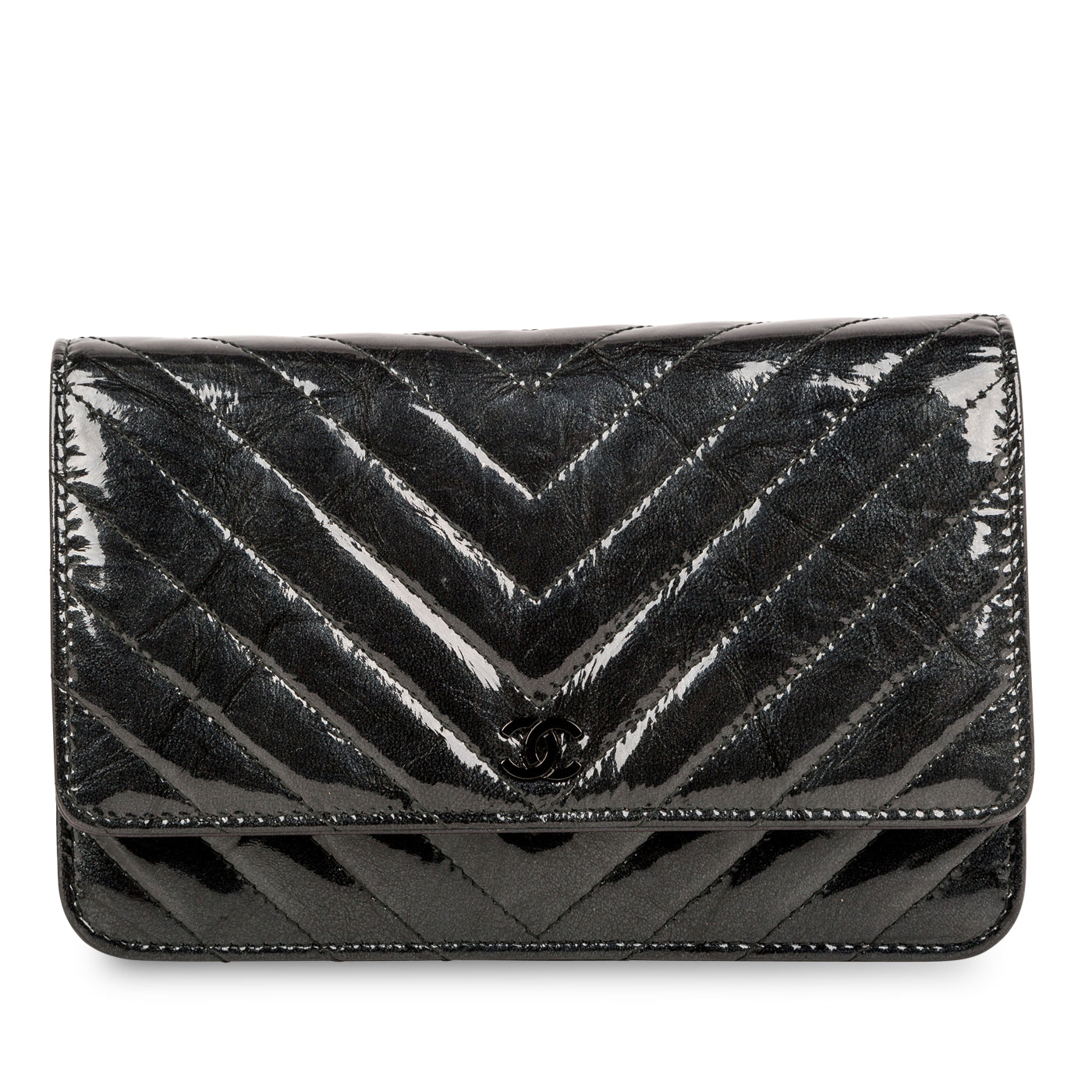 Chanel So Black Wallet on Chain - Patent