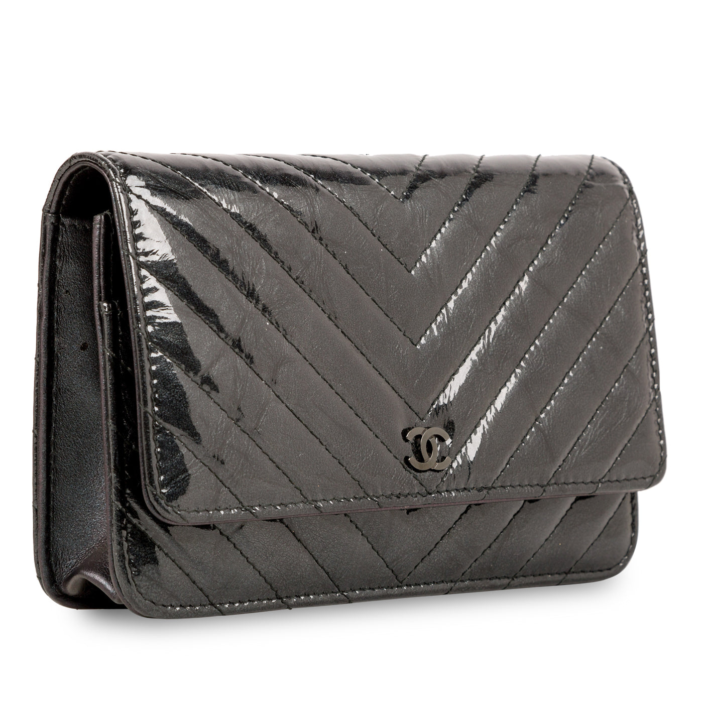 Chanel So Black Wallet on Chain - Patent