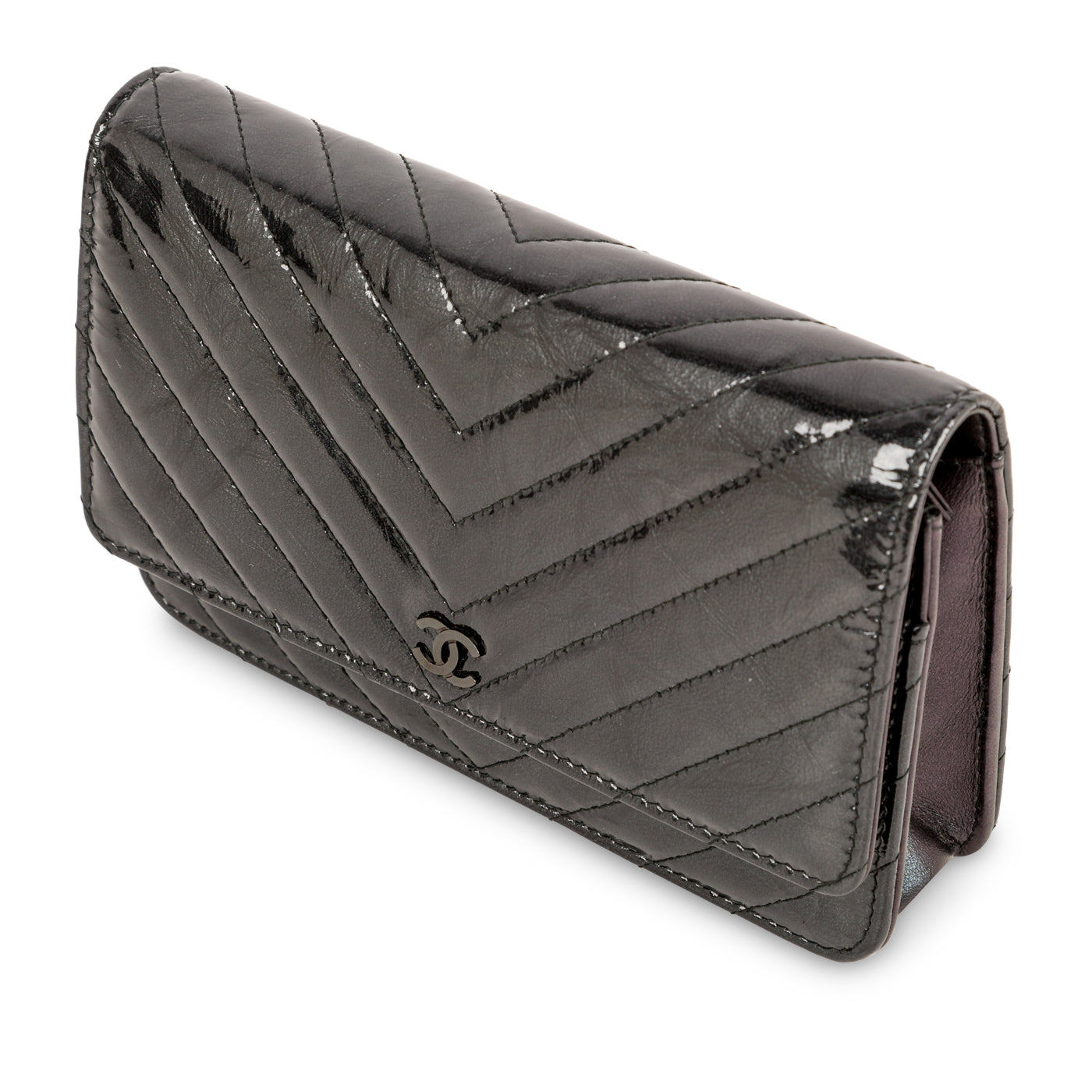 Chanel So Black Wallet on Chain - Patent