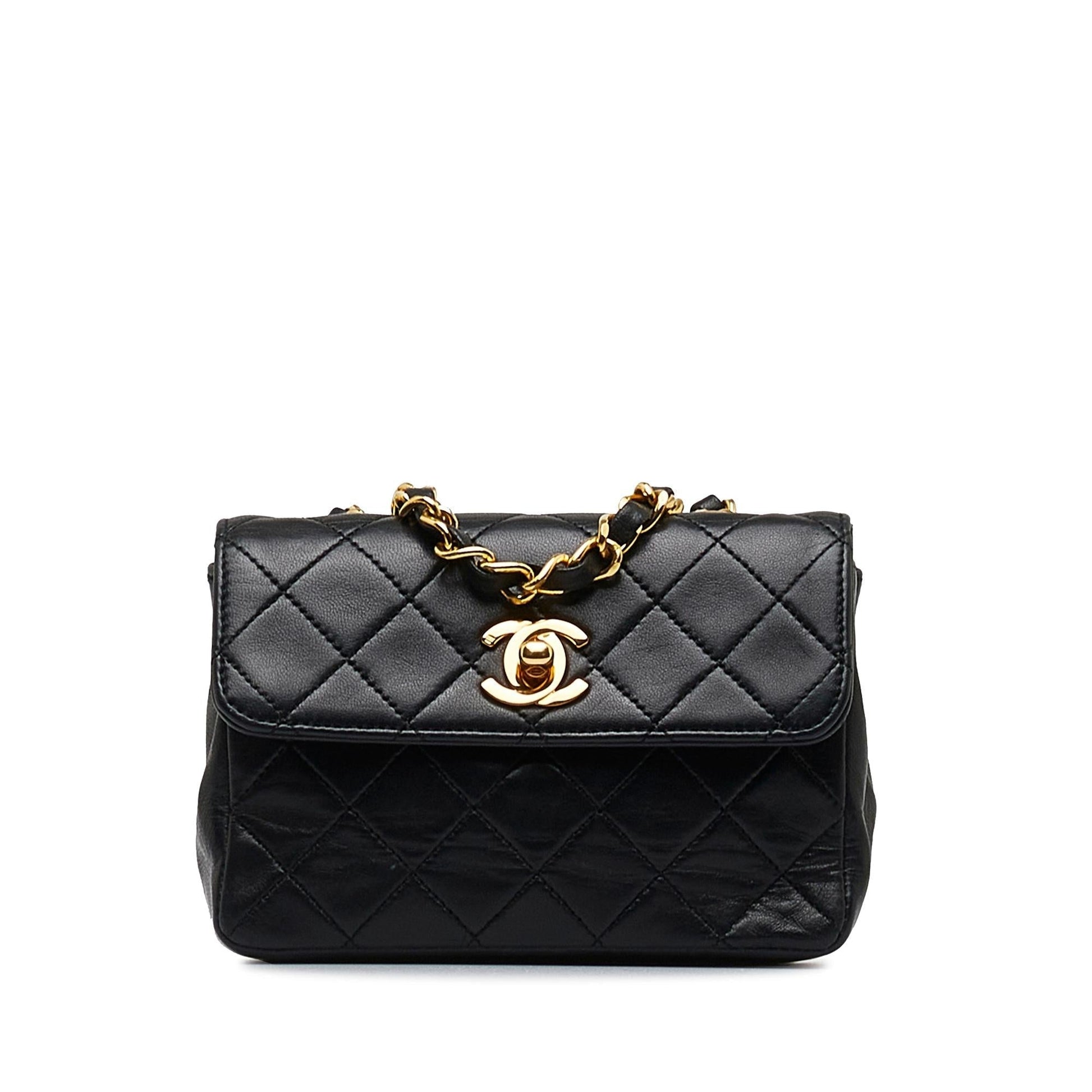 Chanel Mini CC Quilted Lambskin Flap (SHG-vKkjGB) Crossbody