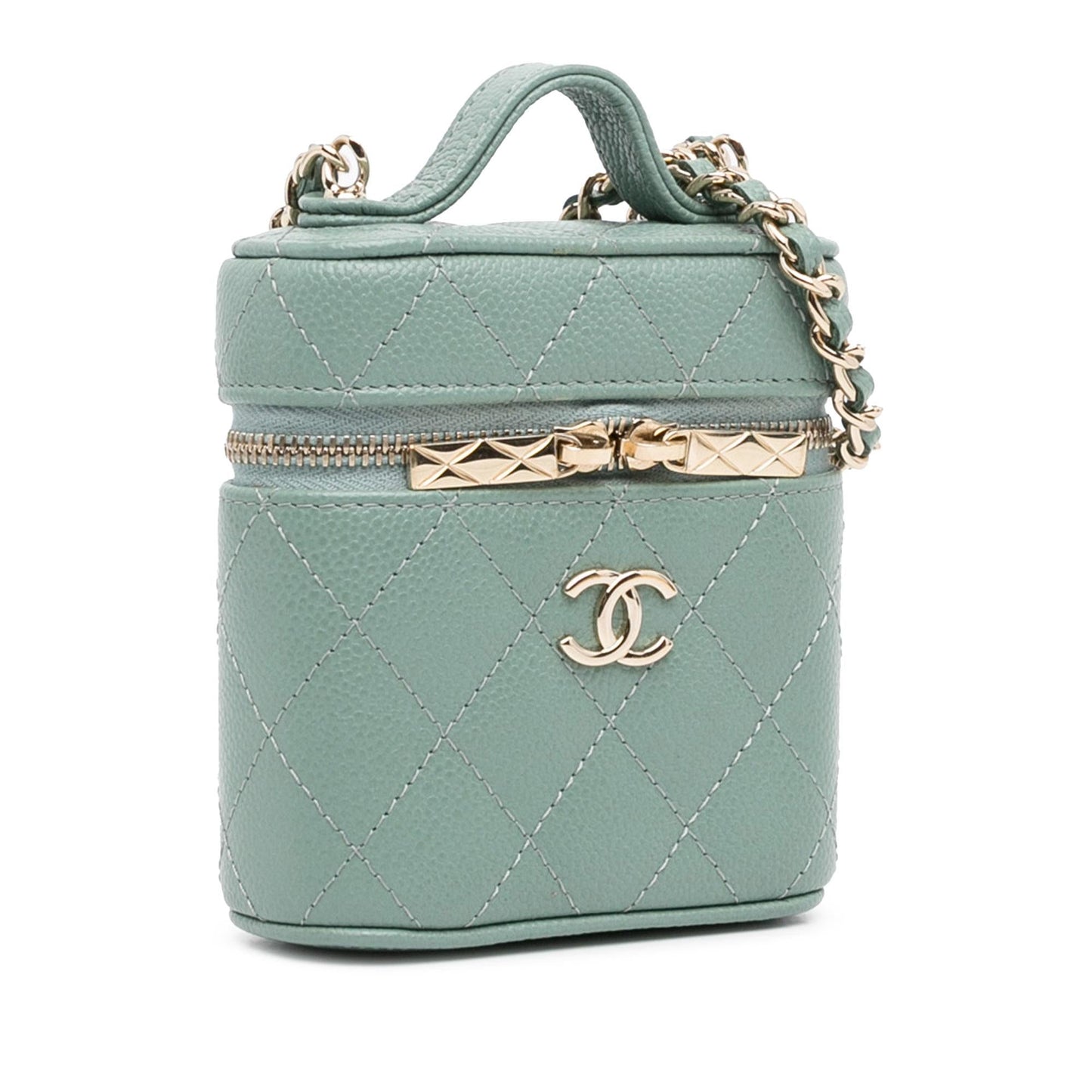 Chanel Mini Caviar Handle with Care Vanity Case