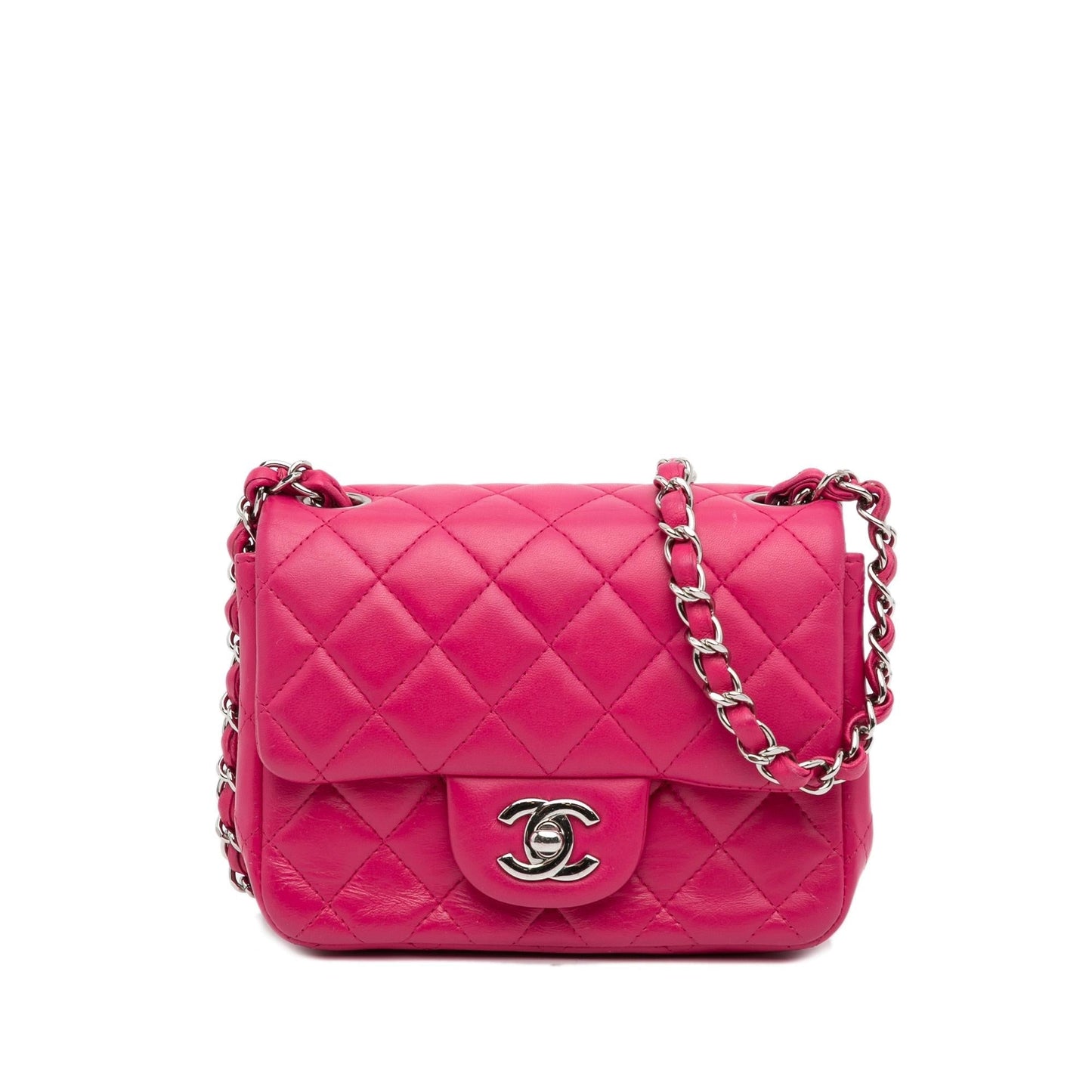 Chanel Mini Classic Lambskin Square Flap (SHG-7URREH) Crossbody