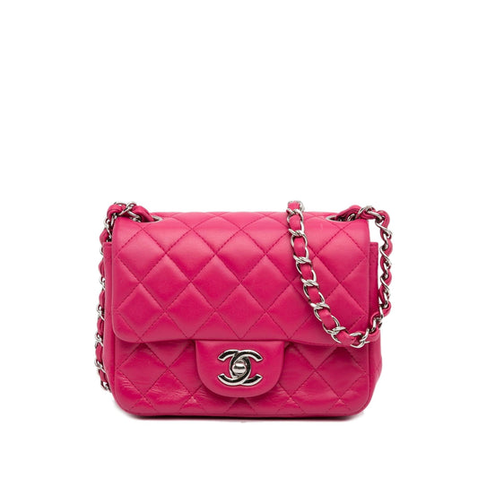 Chanel Mini Classic Lambskin Square Flap (SHG-7URREH) Crossbody
